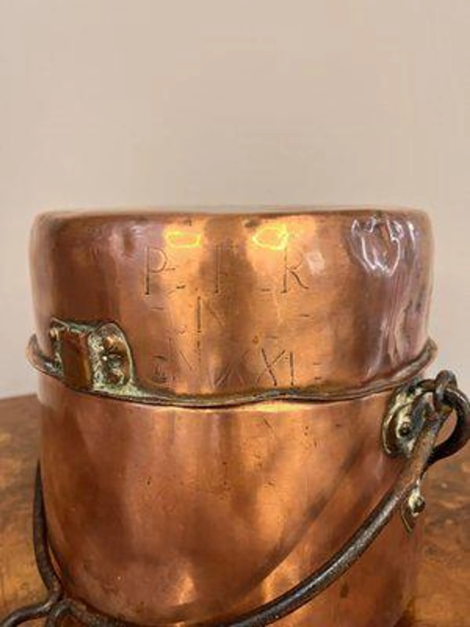 Antique George III Copper Cooking Pot, 1770