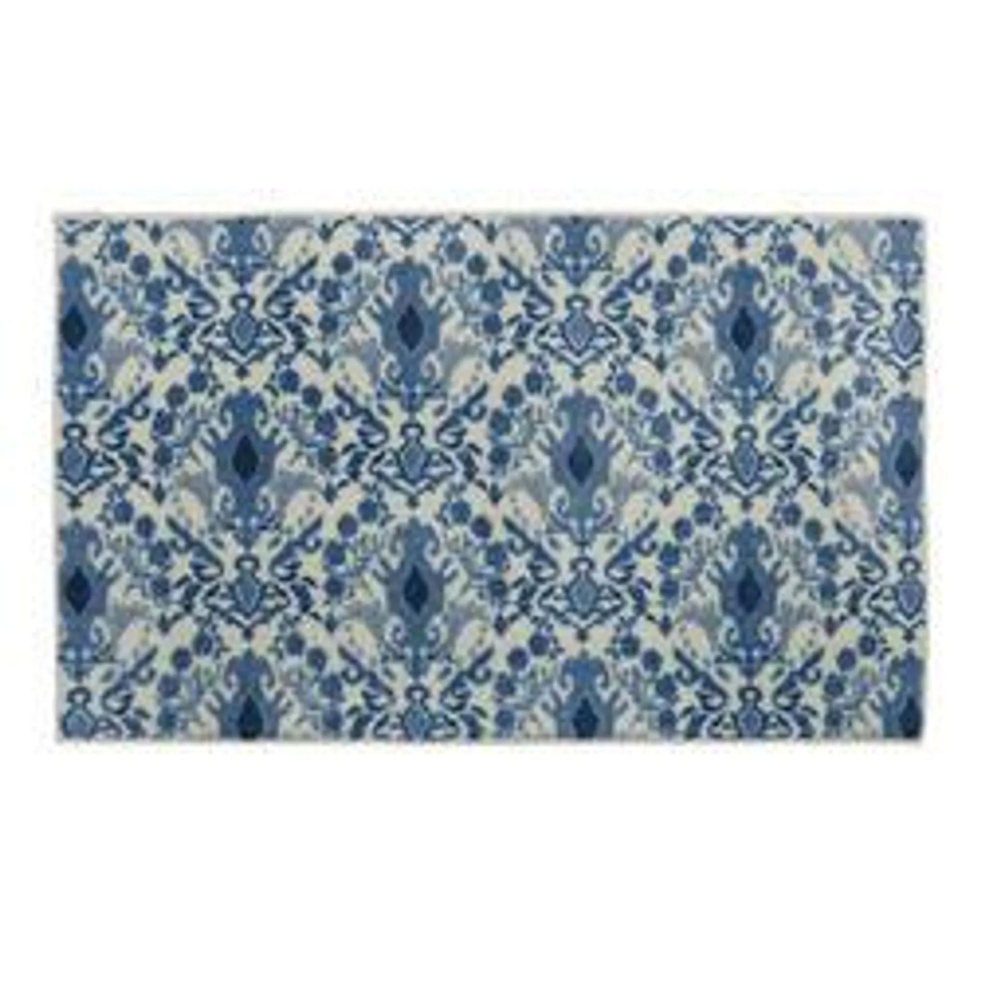 Mohawk Home® Damask Tile Navy 30" x 4'2" Kitchen Mat