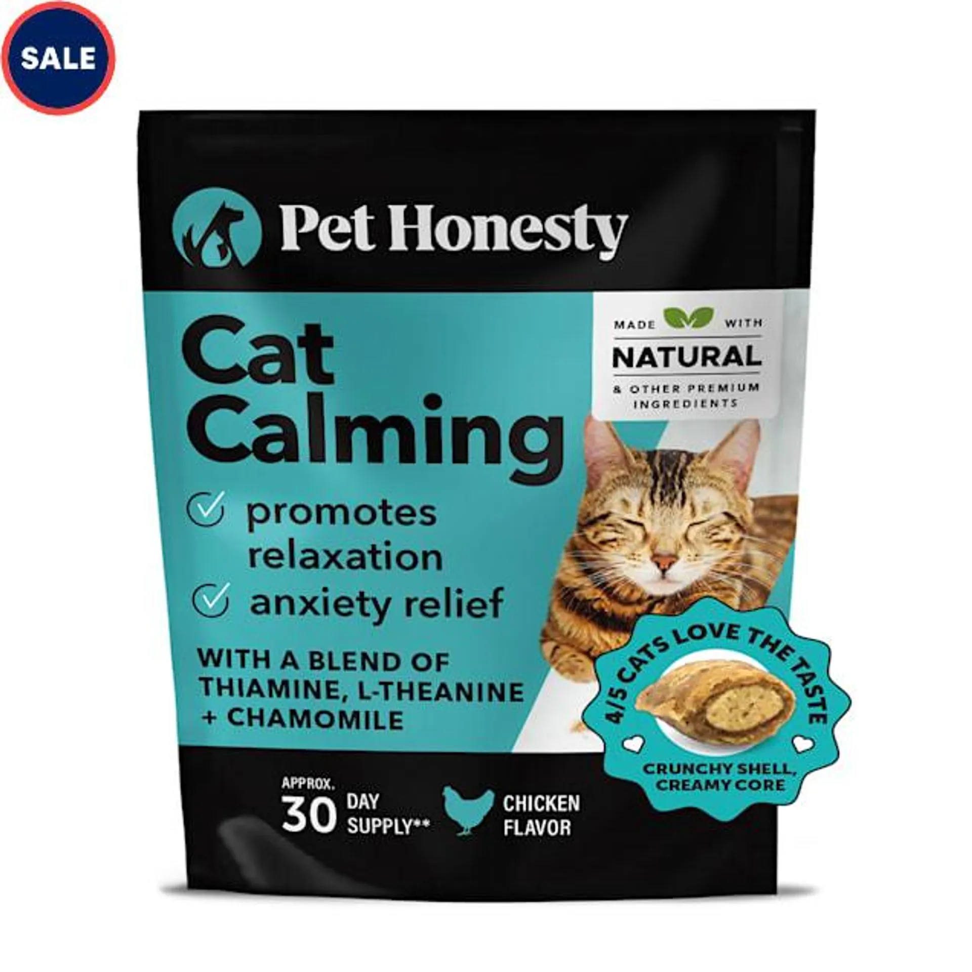 Pet Honesty Calming Dual Texture Cat Chews, 3.7 oz.