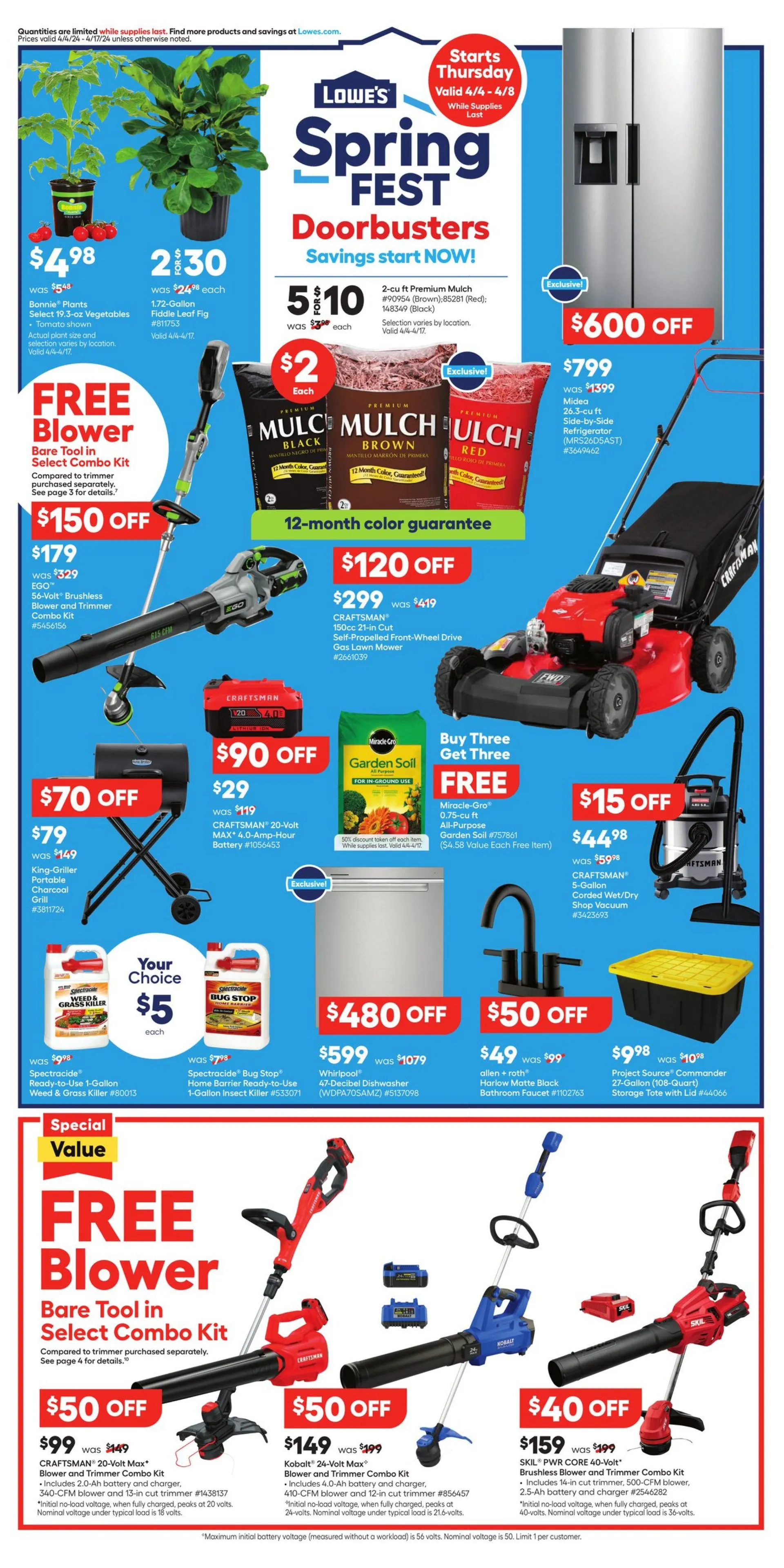 Weekly ad Lowe's from April 4 to April 17 2024 - Page 