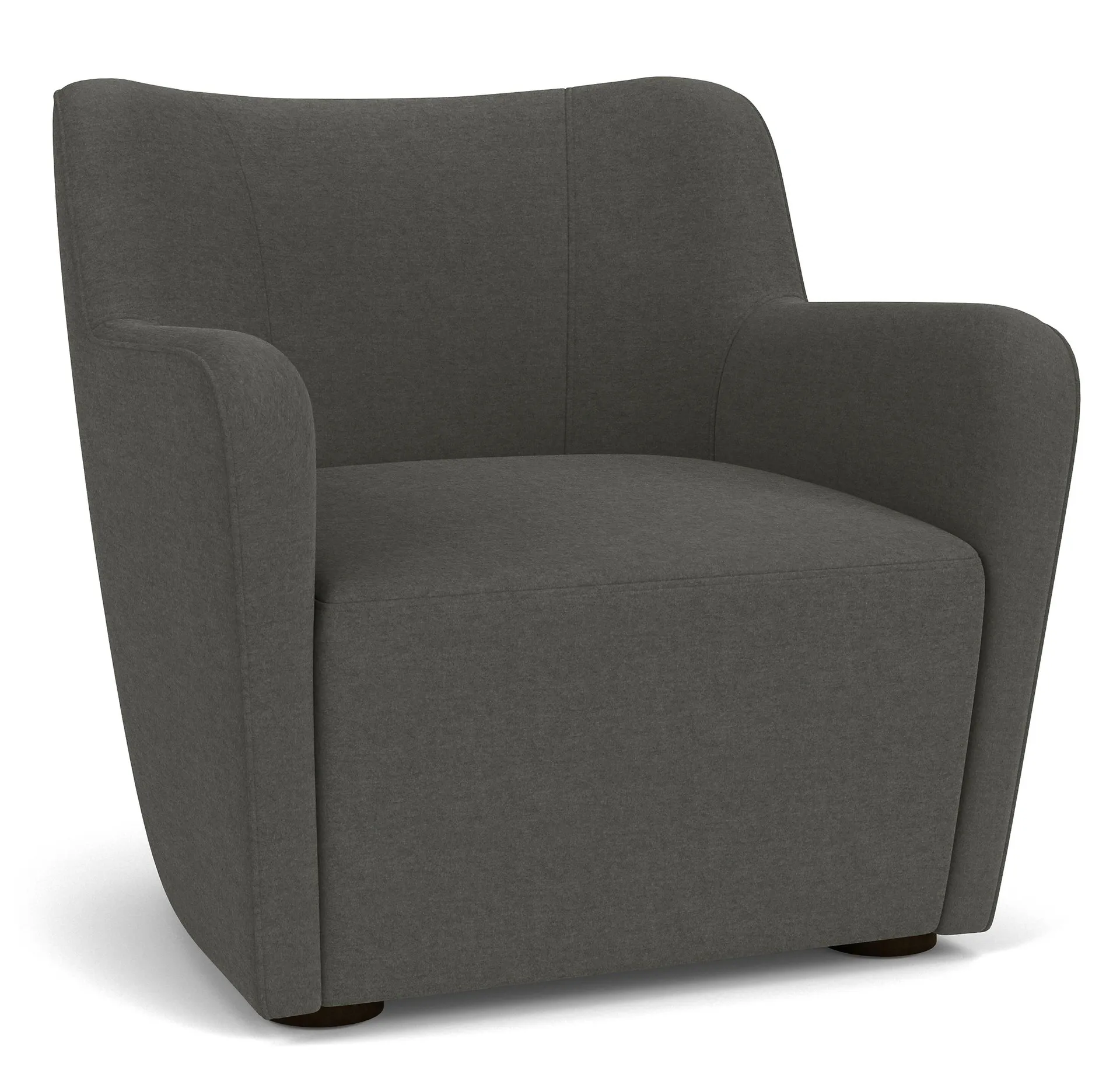 Lily Chair in Vick Charcoal with Charcoal Legs