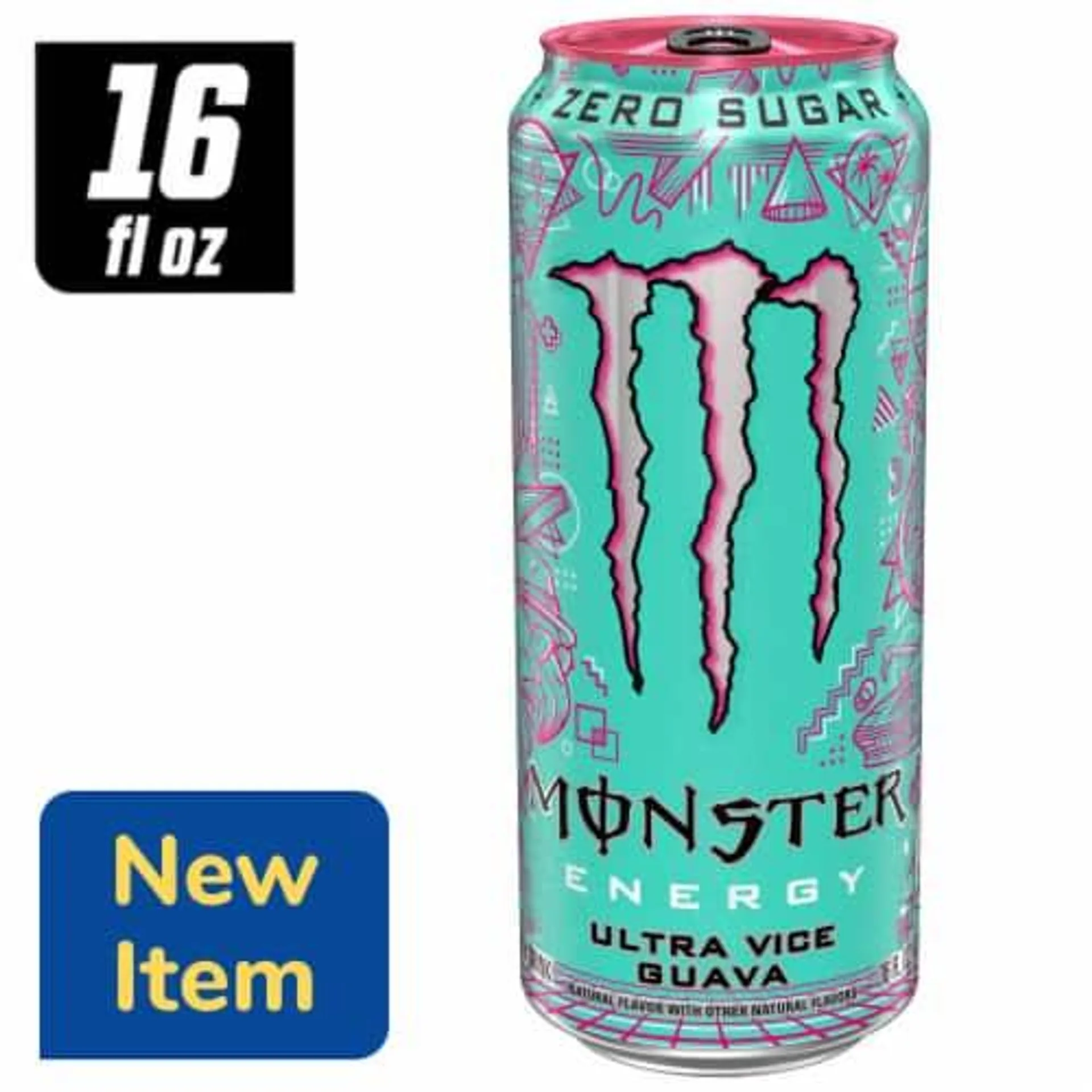 Monster® Zero Sugar Ultra Vice Guava Energy Drink Can