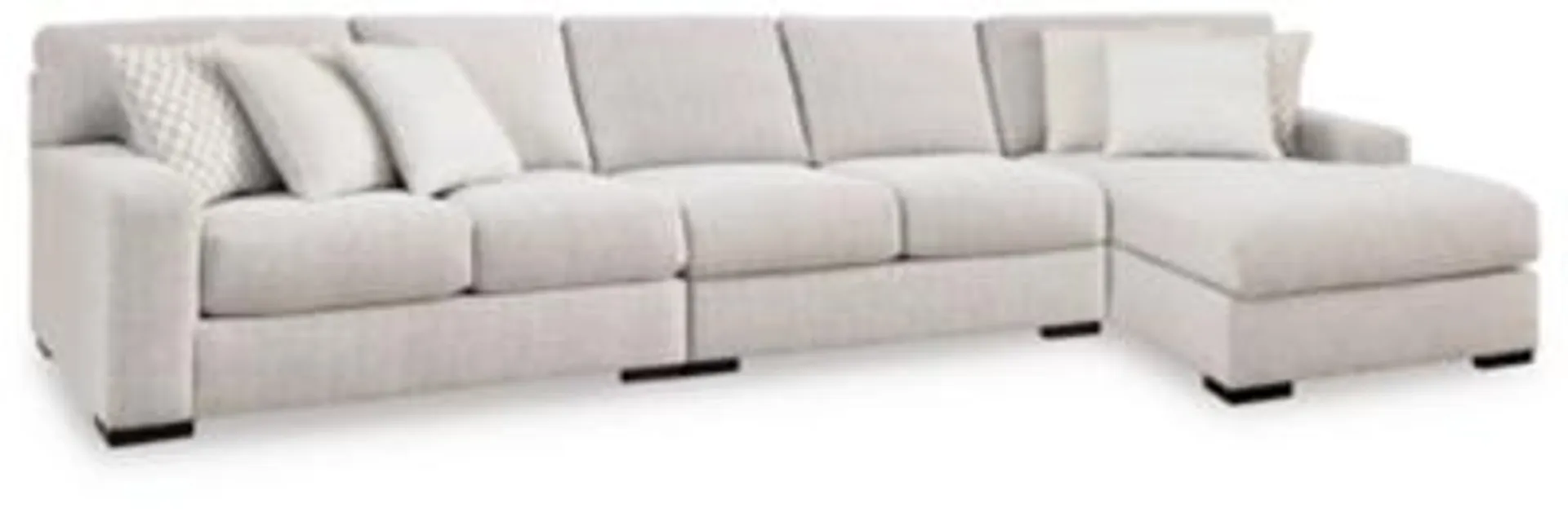 Larce 3-Piece Performance Fabric Sectional with Chaise