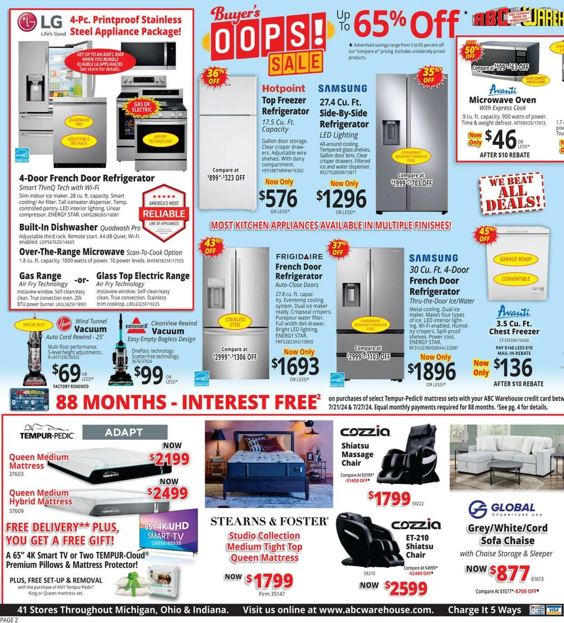 Weekly ad ABC Warehouse Current weekly ad from July 21 to July 27 2024 - Page 2