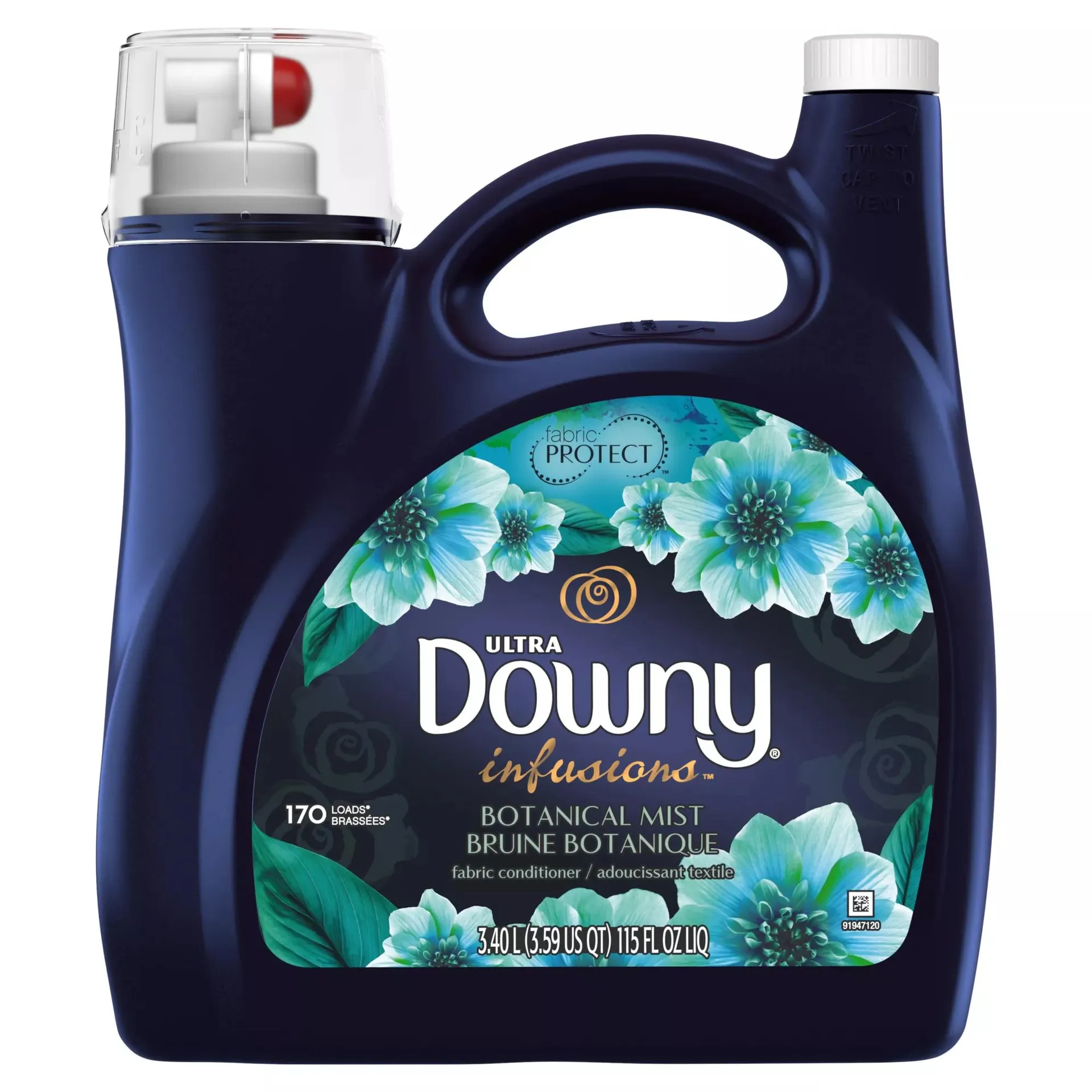 Downy Infusions Botanical Mist Liquid Fabric Conditioner, 115 fl. oz.