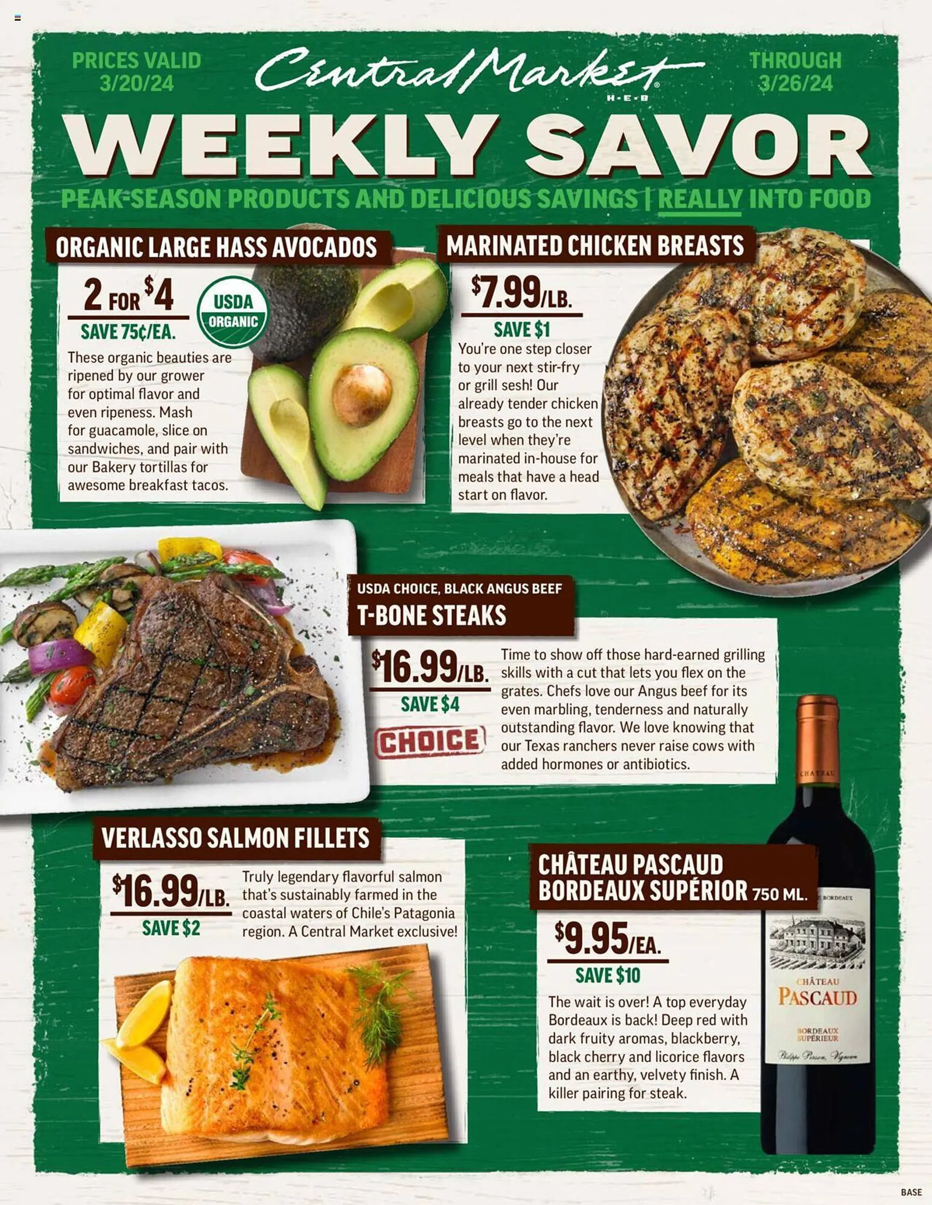 Weekly ad Central Market Weekly Ad from March 20 to March 26 2024 - Page 1