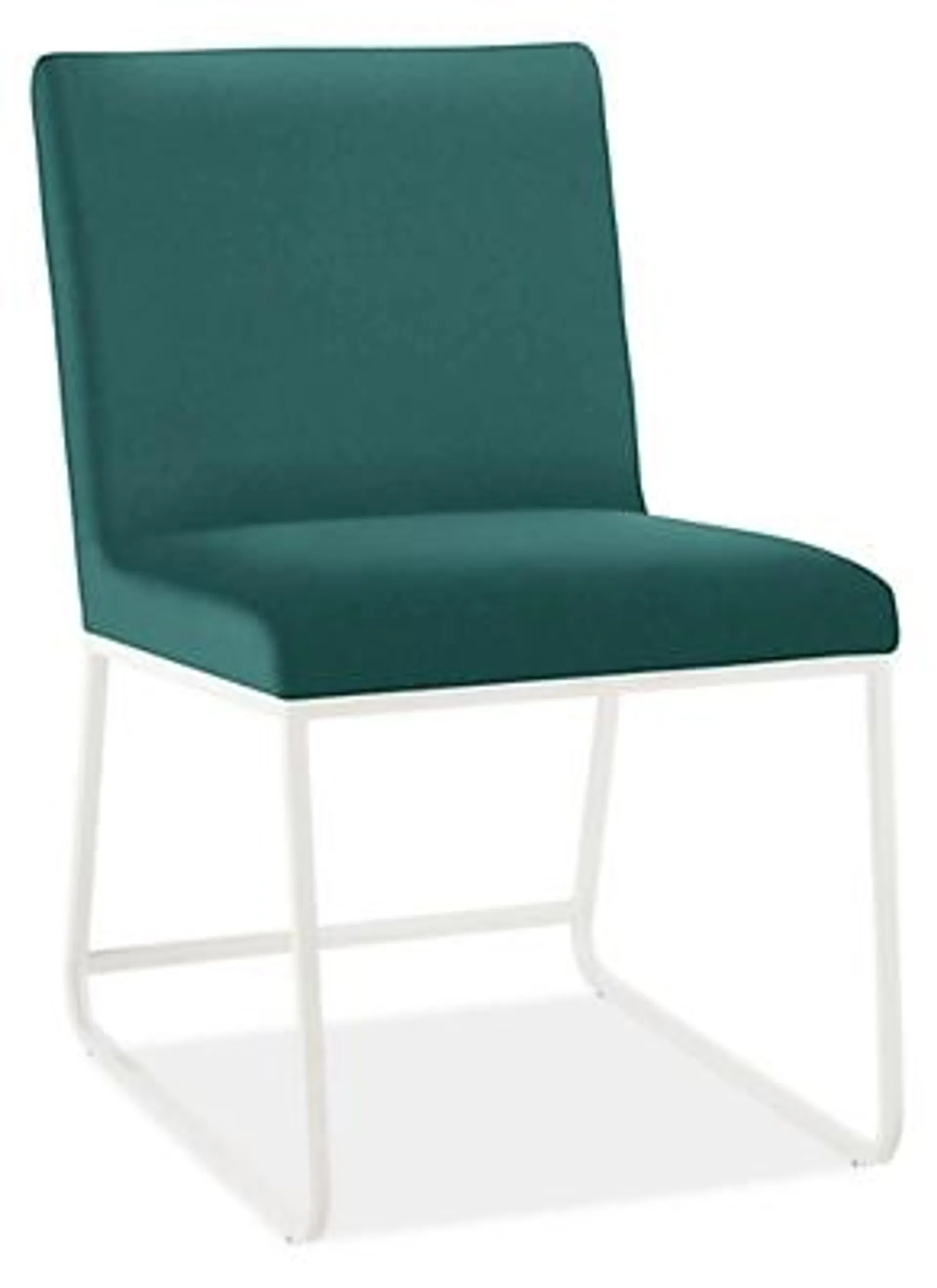 Carmel Dining Chair in Pelham Haze with White Frame