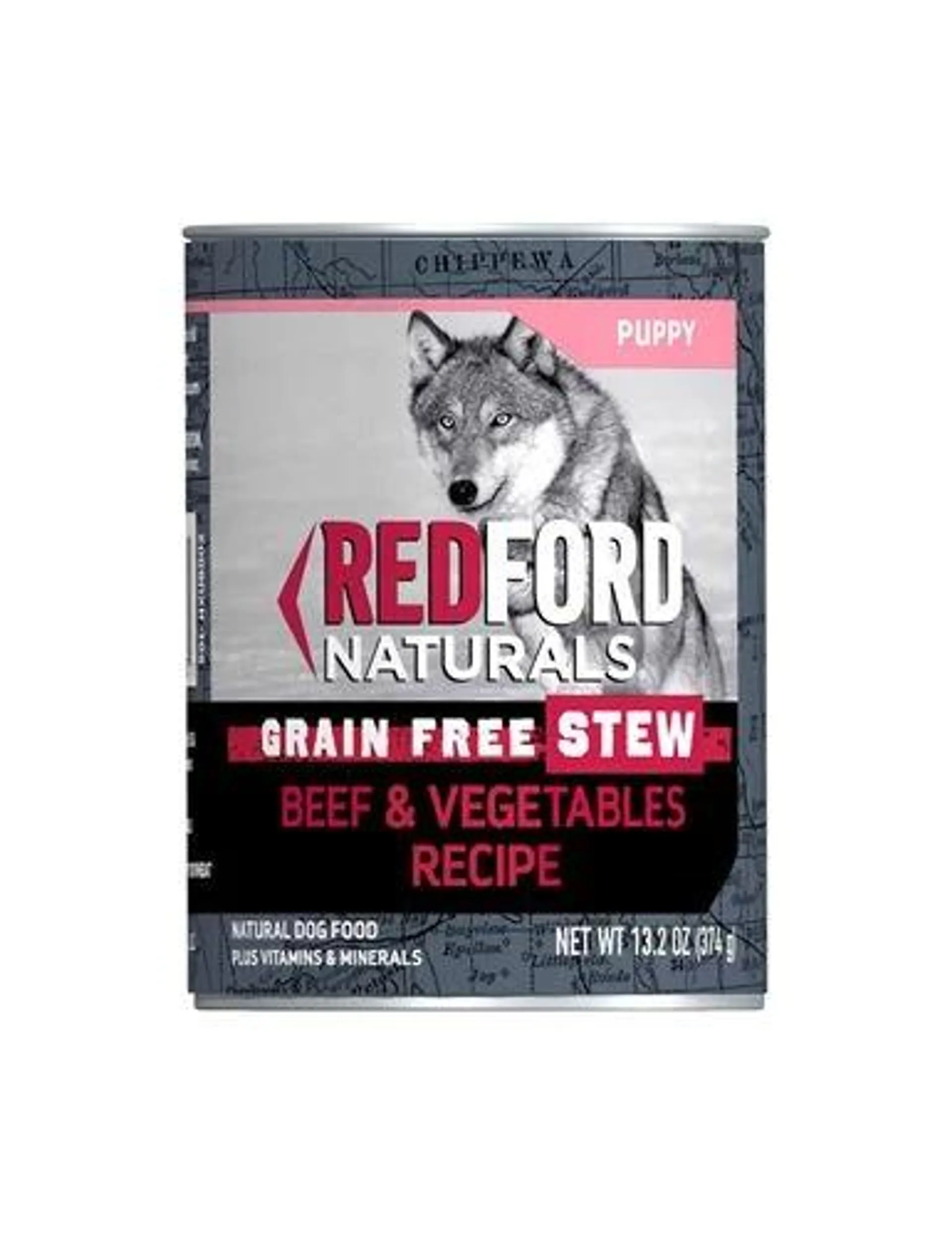 Redford Naturals Grain Free Stew Puppy Beef & Vegetables Recipe Wet Dog Food, 13.2 Ounces