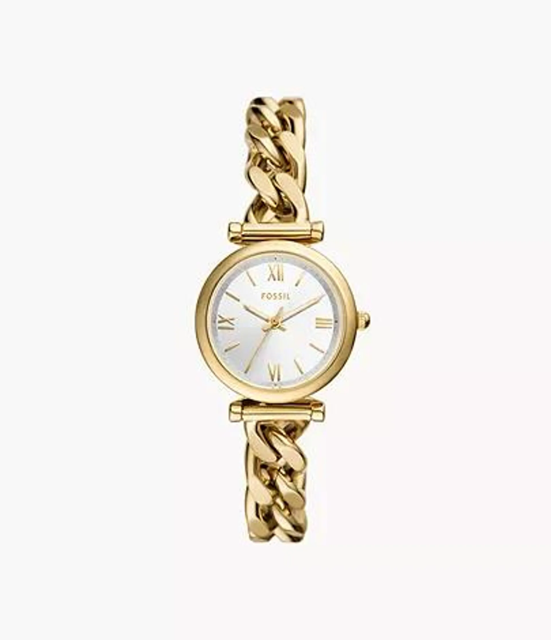 Carlie Three-Hand Gold-Tone Stainless Steel Watch