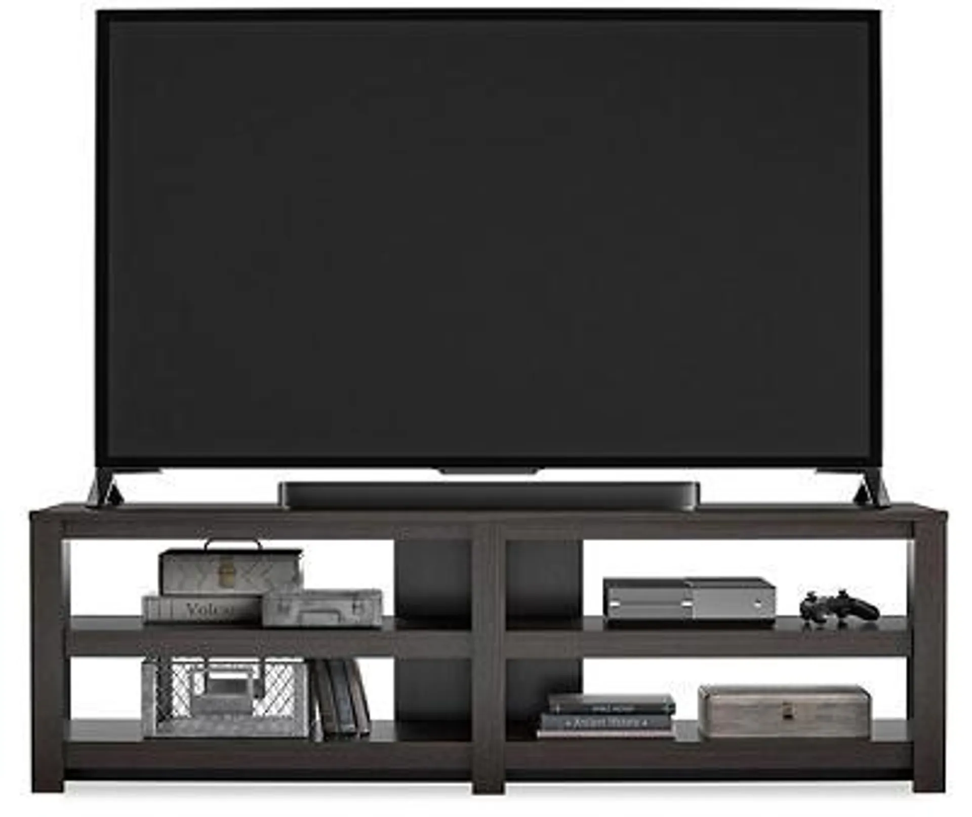 71" Cornell Andover Oak Espresso TV Stand