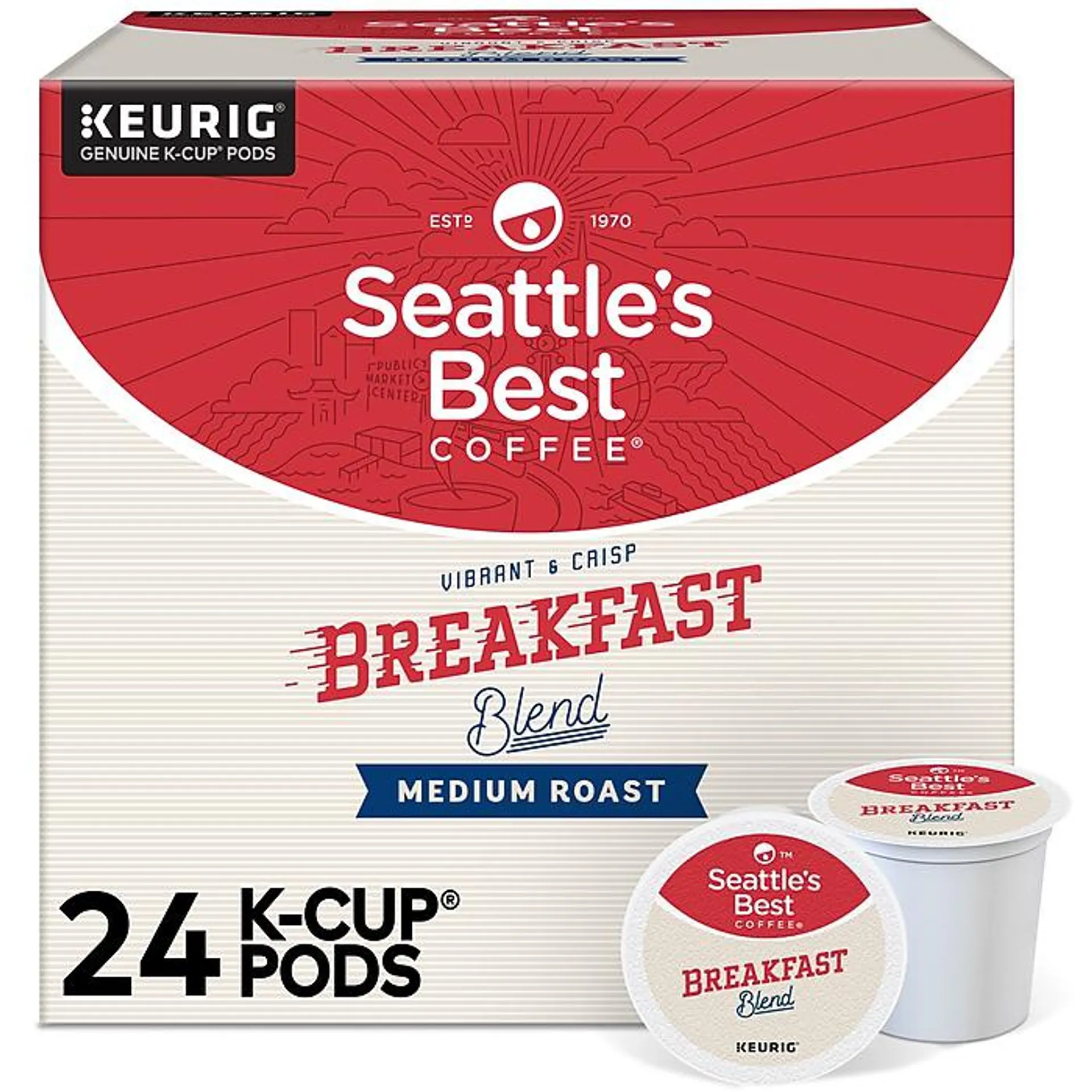 Seattle's Best Coffee Breakfast Blend Keurig® K-Cup® Pods,