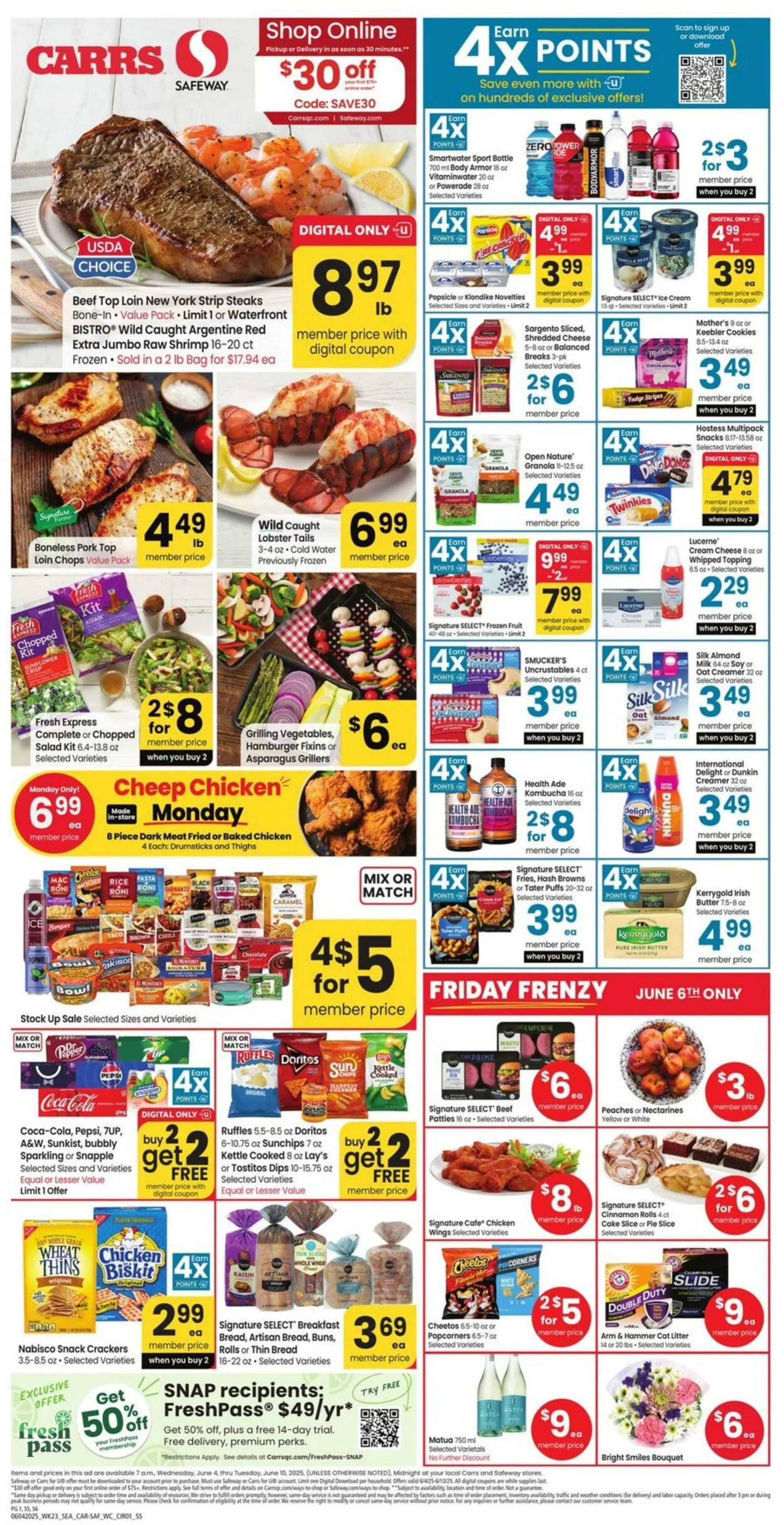 Weekly ad Carrs from June 4 to June 10 2025 - Page 1