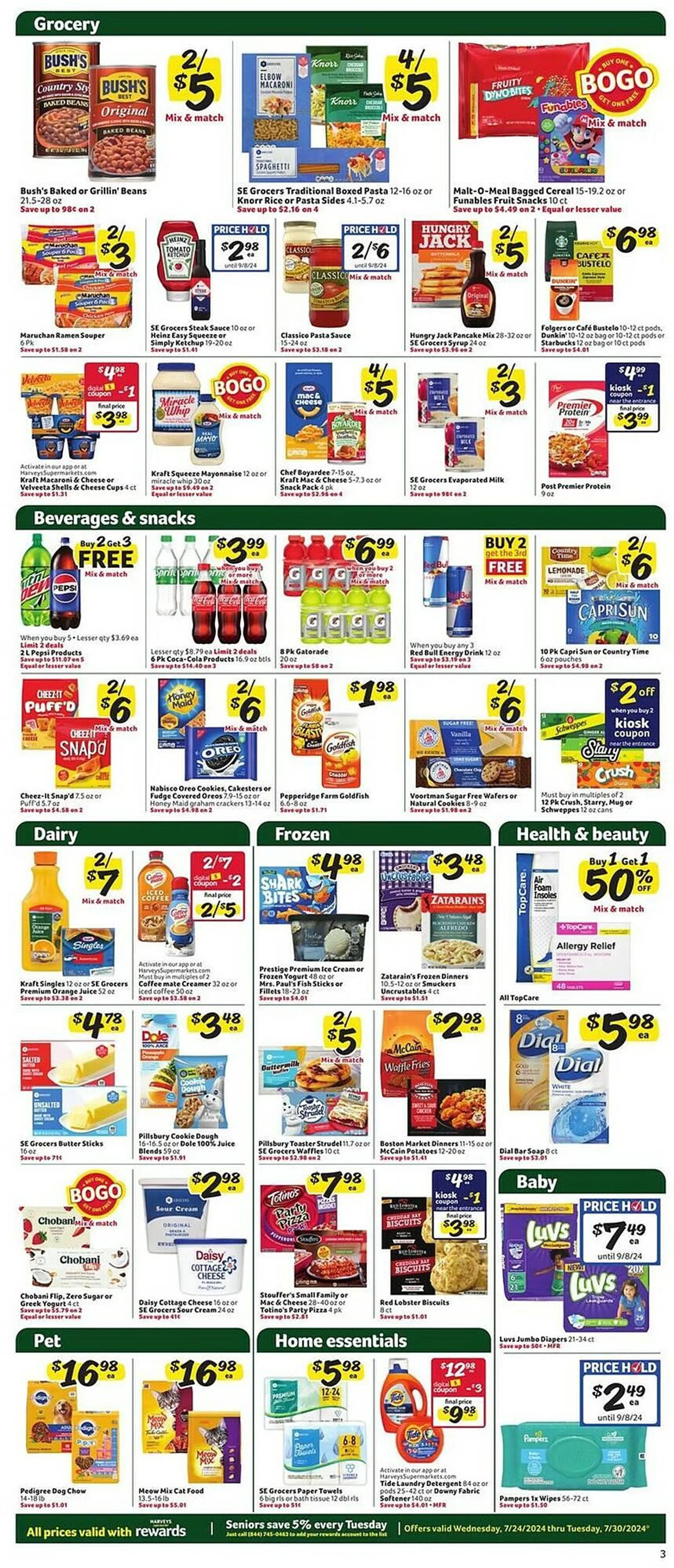 Weekly ad Harveys Supermarkets Weekly Ad from July 24 to July 30 2024 - Page 5