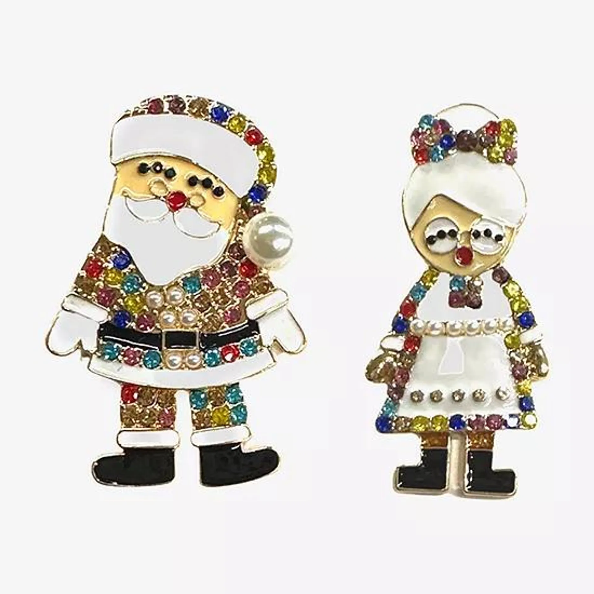 Bijoux Bar Mr. And Mrs. Claus Drop Earrings