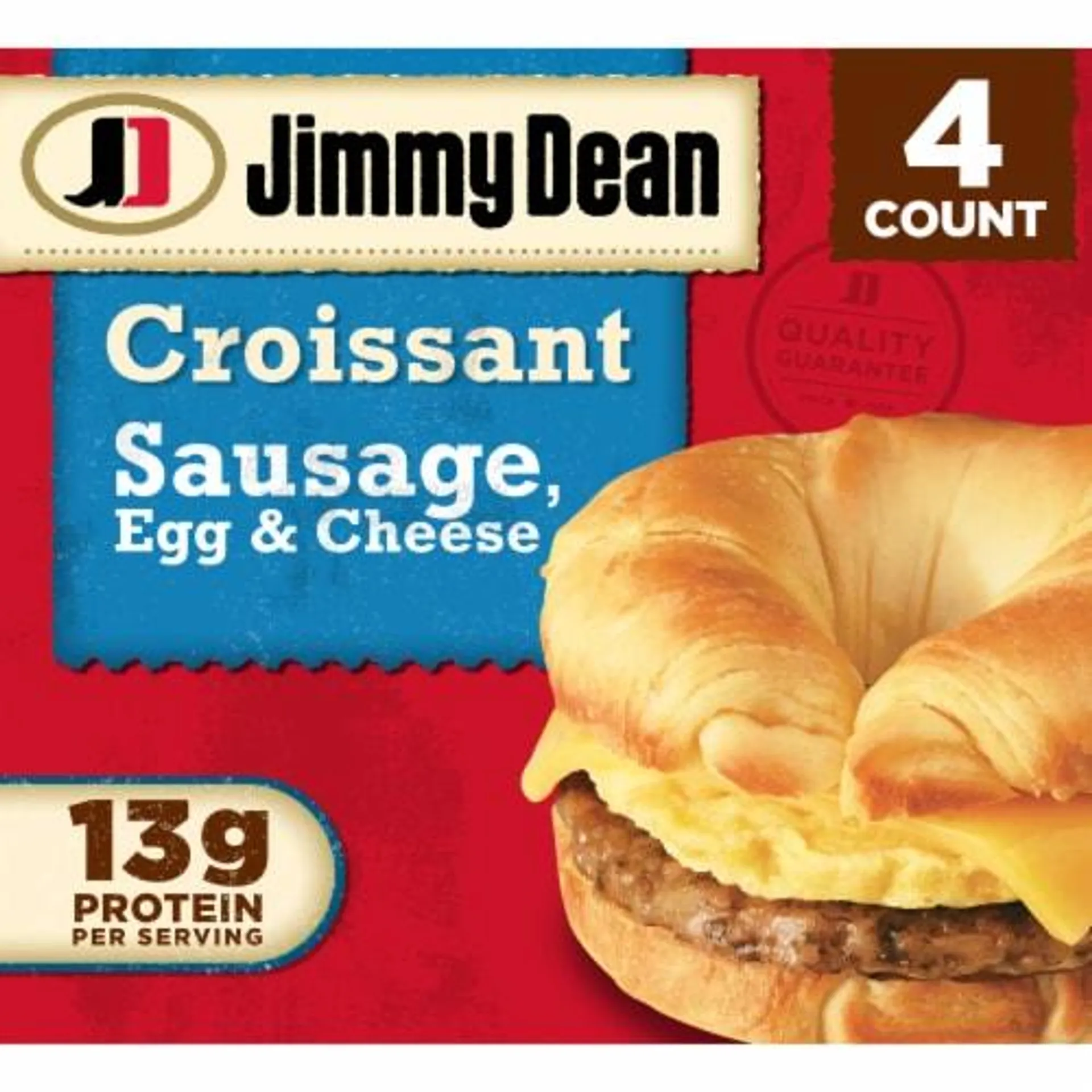 Jimmy Dean® Sausage Egg & Cheese Croissant Frozen Breakfast Sandwiches