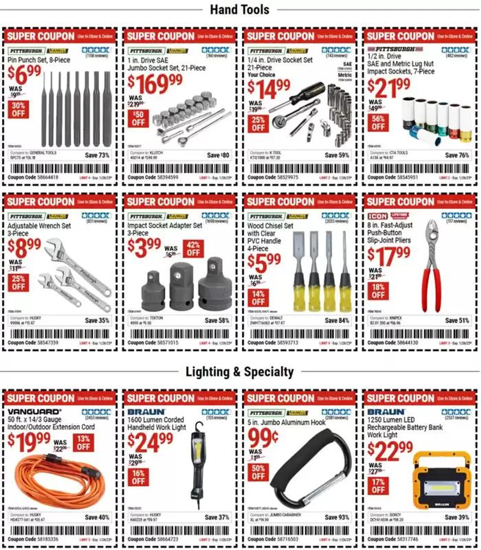 Weekly ad Harbor Freight Tools weekly ad from January 13 to January 20 2025 - Page 4