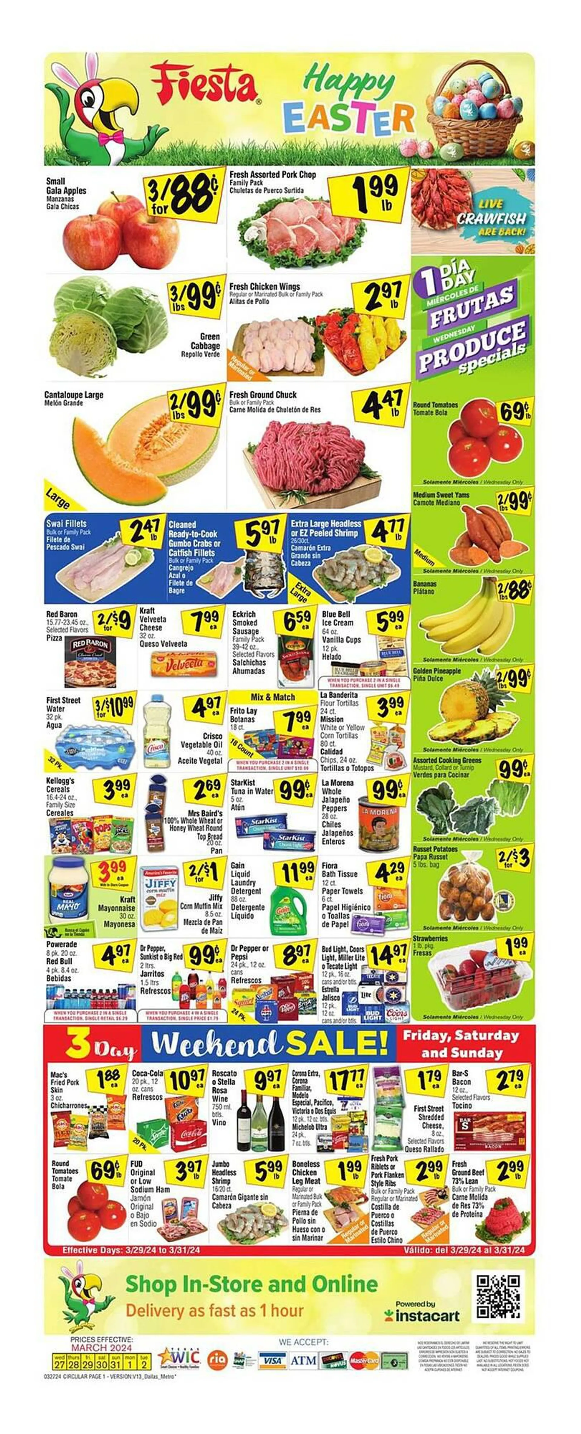 Weekly ad Fiesta Mart Weekly Ad from March 27 to April 2 2024 - Page 1
