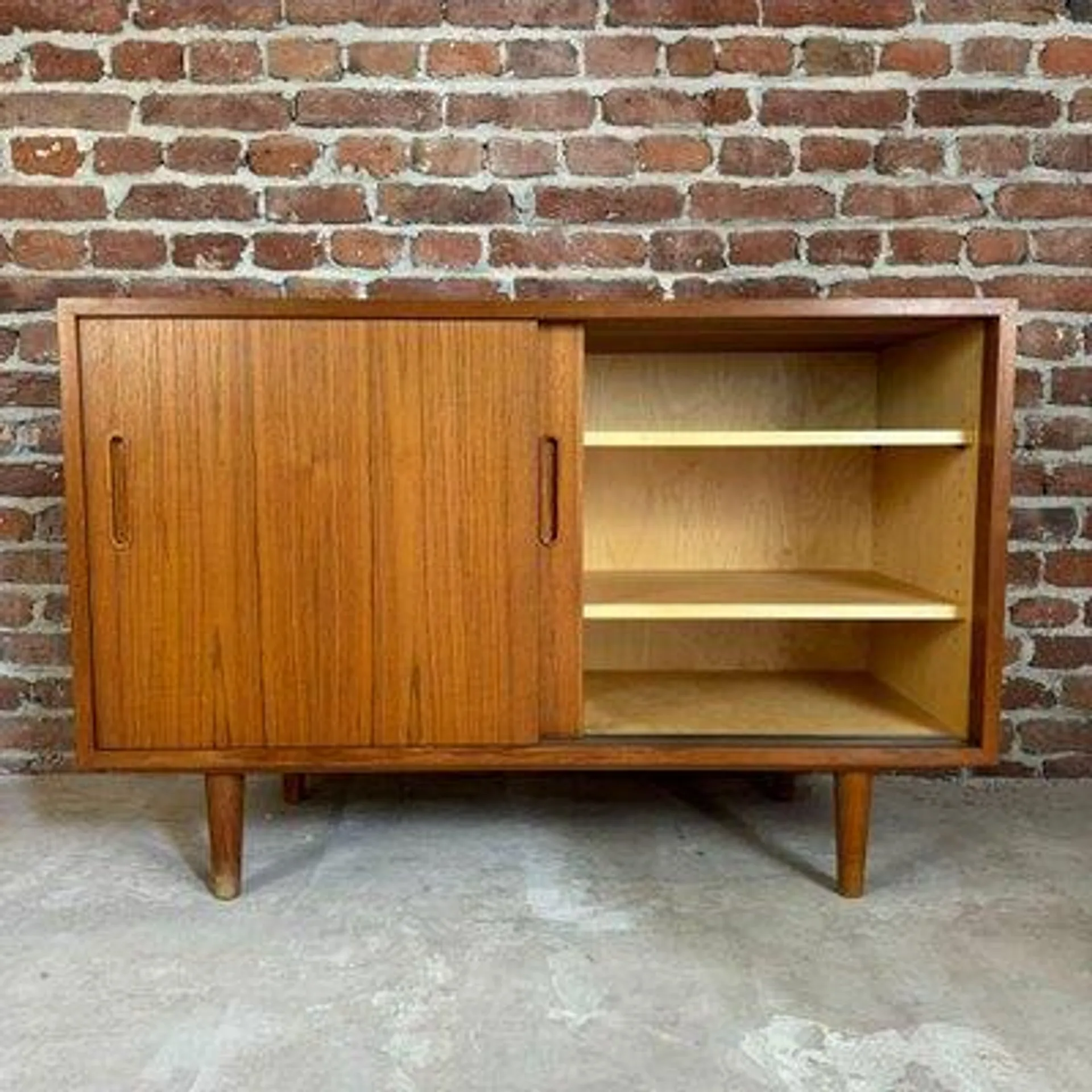 Vintage Danish Sideboard in Teak by Puol Hundevad, 1960