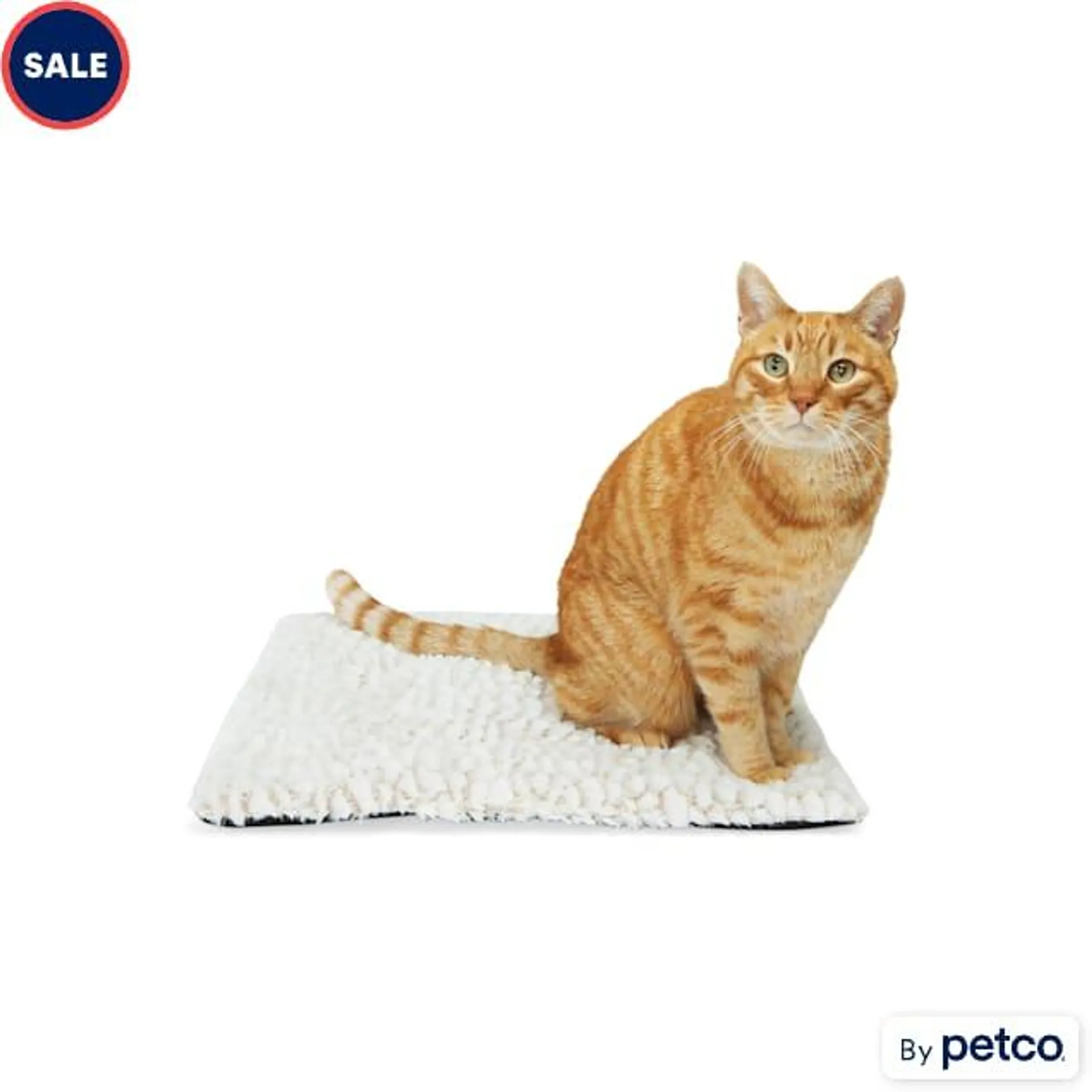 EveryYay Cream Self-Warming Cat Bed, 18" L X 18" W X 0.75" H