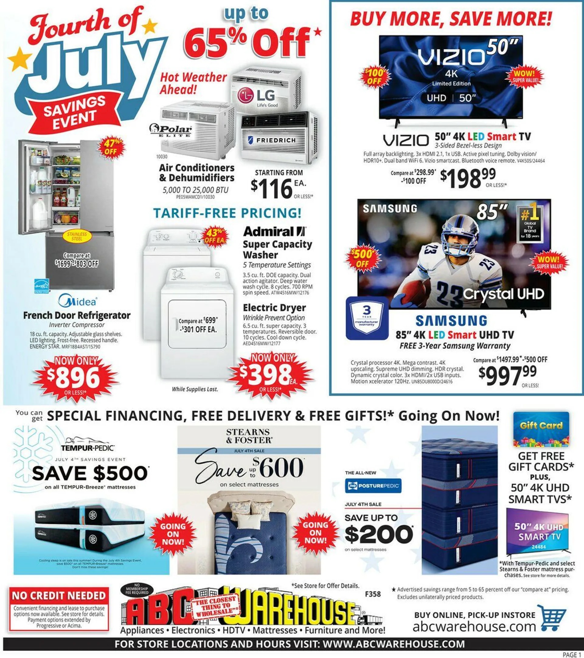 Weekly ad ABC Warehouse Current weekly ad from June 22 to June 28 2025 - Page 1