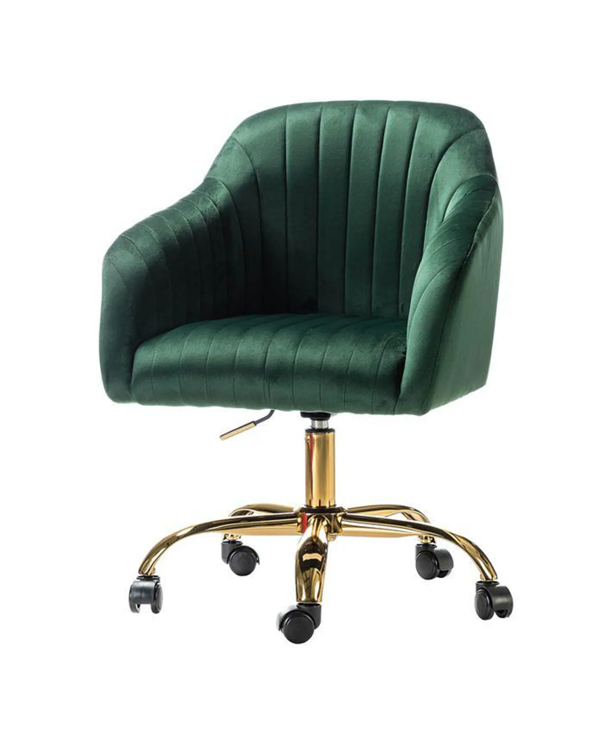 Velvet Home Office Desk Chair Height Adjustable Chair
