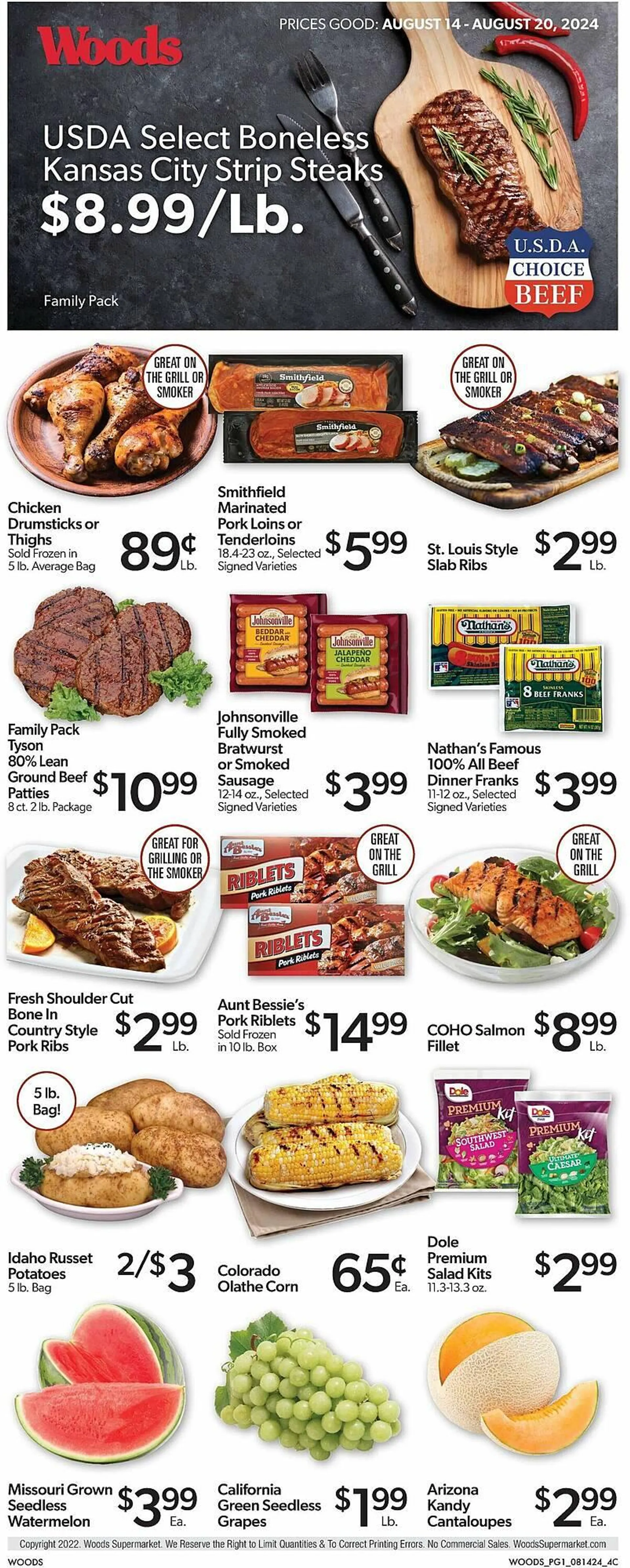 Woods Supermarket Weekly Ad - 1