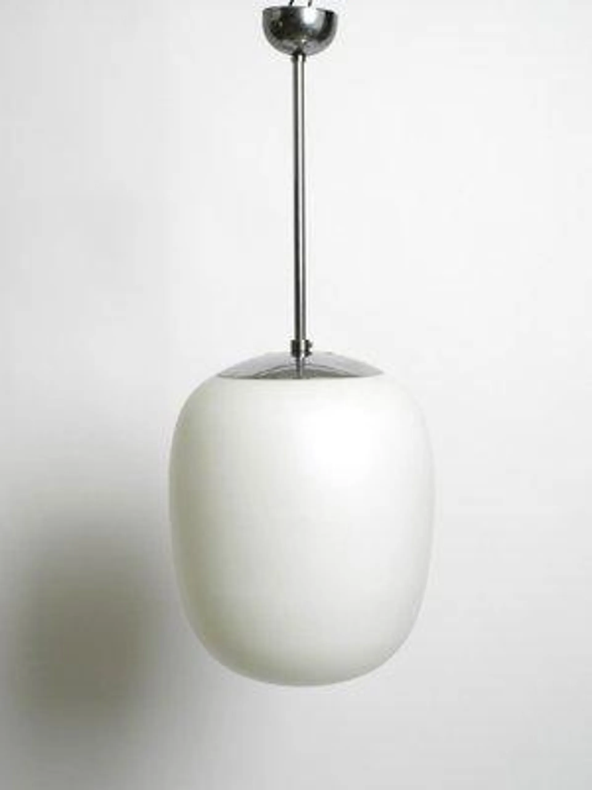 Mid-Century Modernist Wagenfeld Glass Pendant Lamp Model Düren by Wilhelm Wagenfeld, 1950s