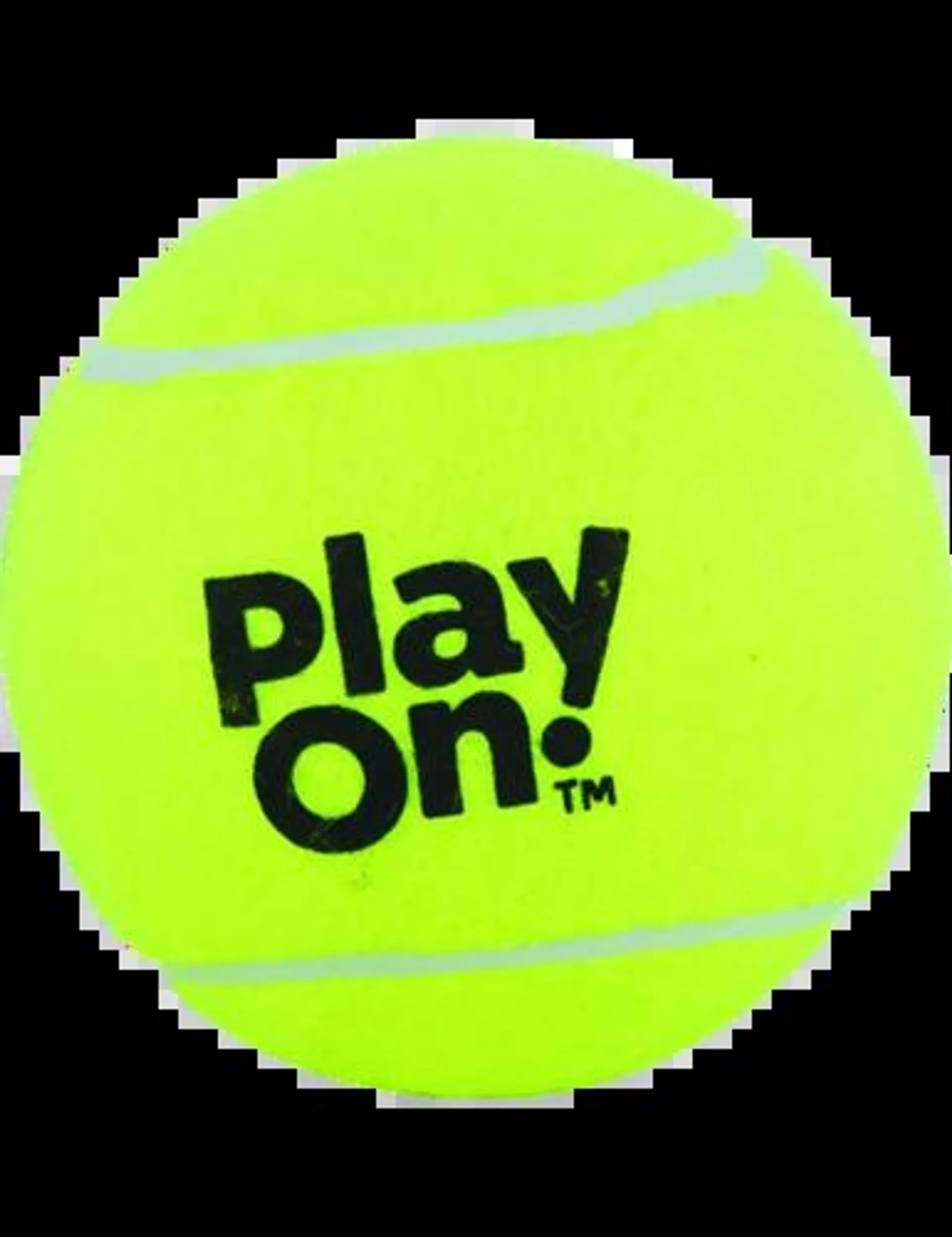 Play On Dog Toy, Tuff Tennis Ball, Unscented, 4 Inches