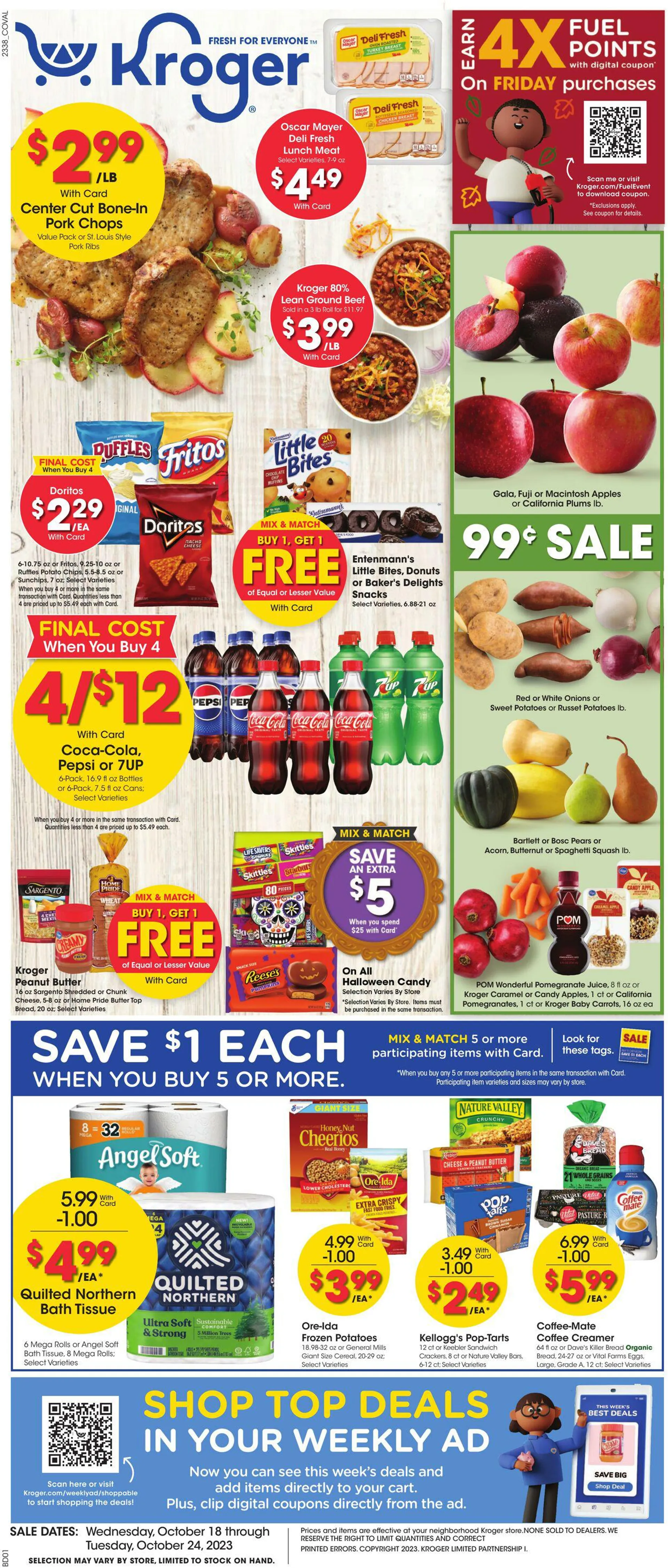 Kroger current weekly ad valid until october 24 2023