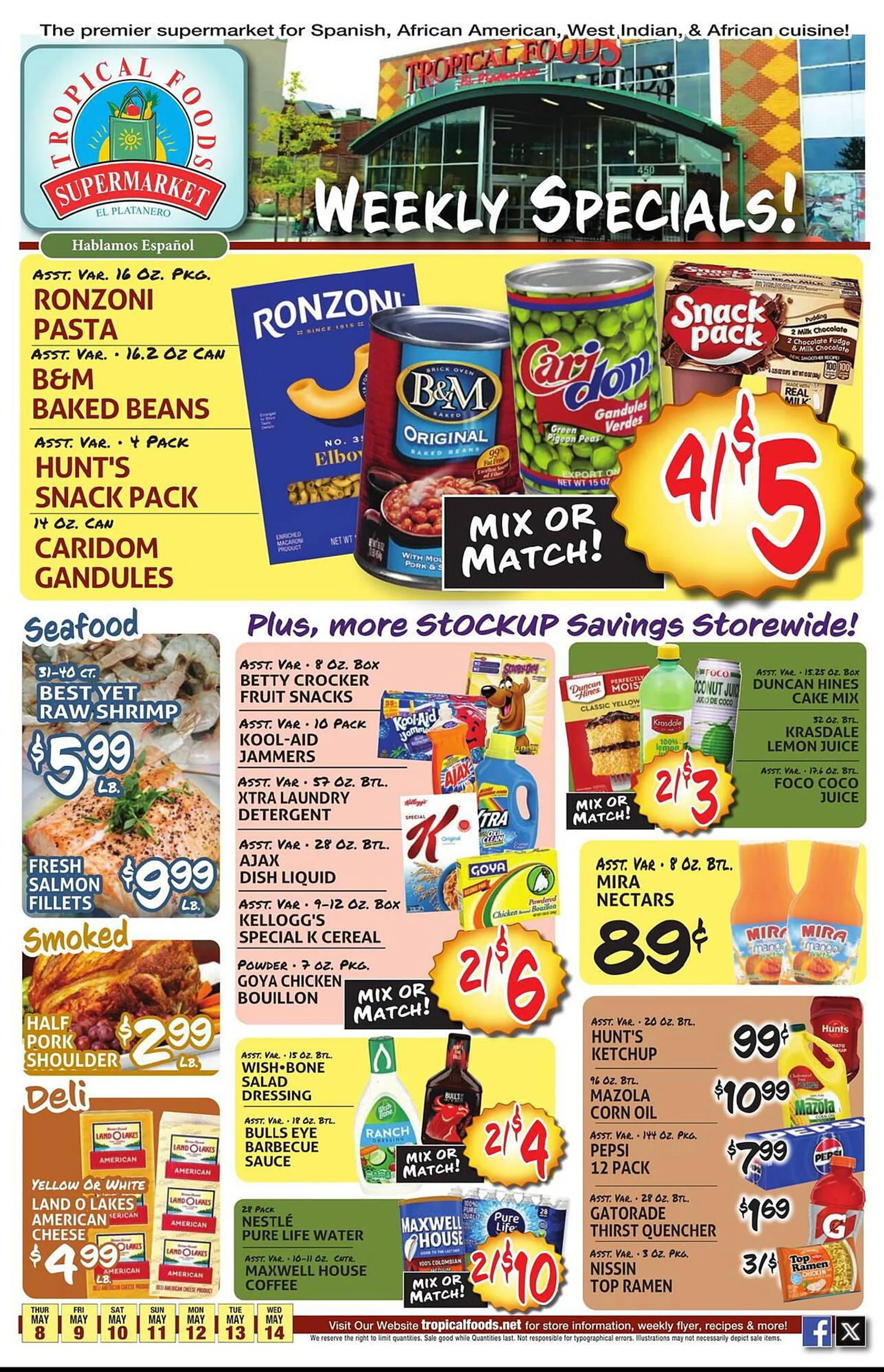 Tropical Foods Supermarket Weekly Ad - 1