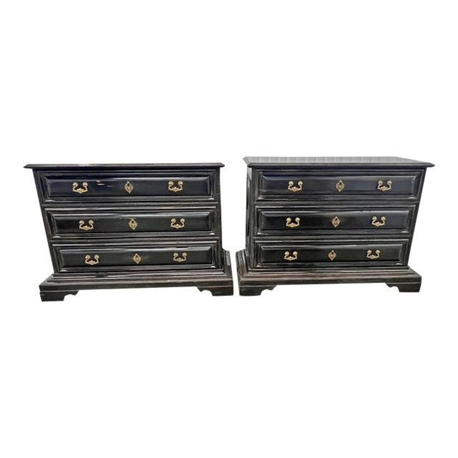 Matched Bench Made Portuguese Chests - a Pair