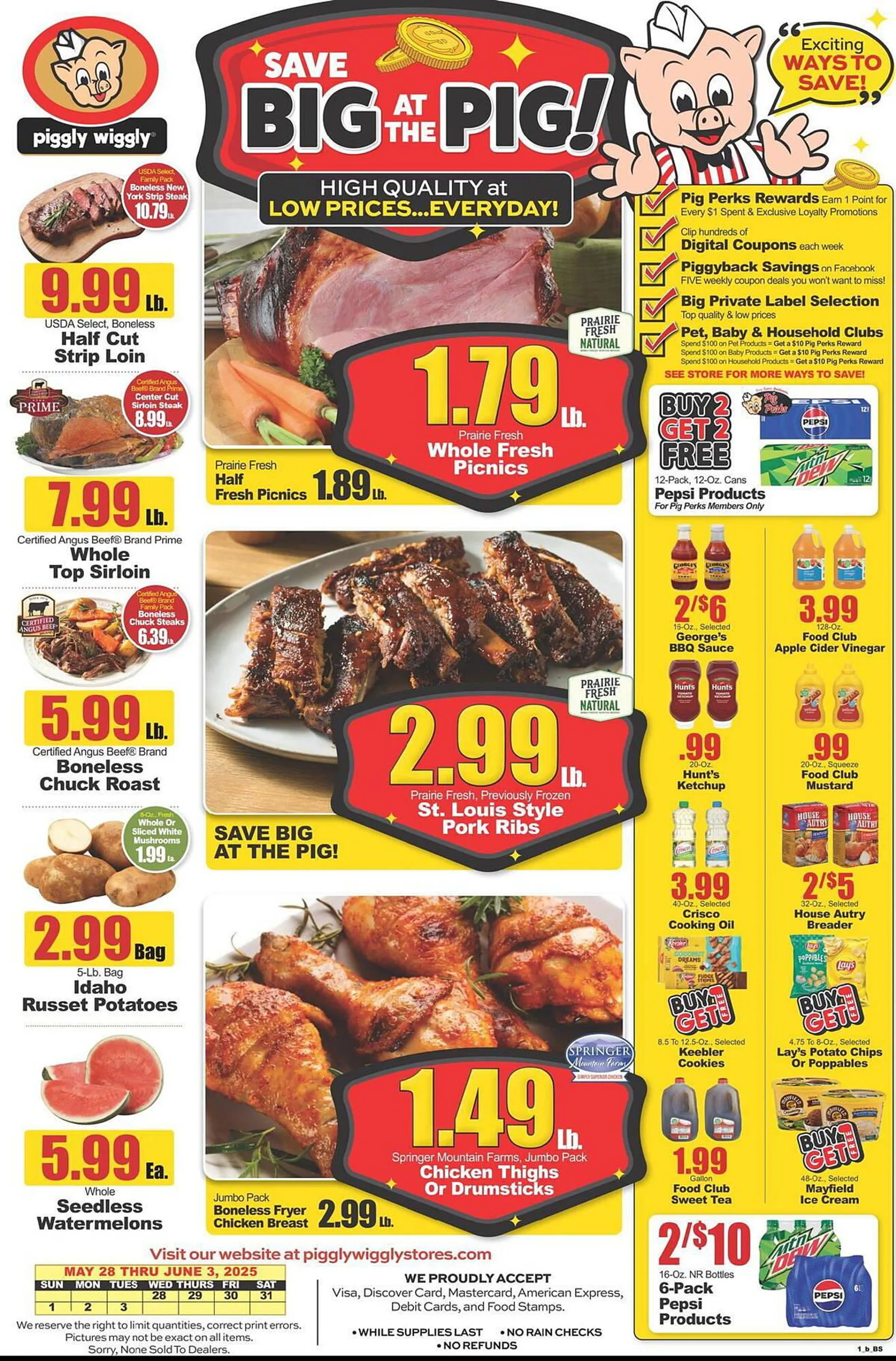 Weekly ad Piggly Wiggly Weekly Ad from May 28 to June 3 2025 - Page 1