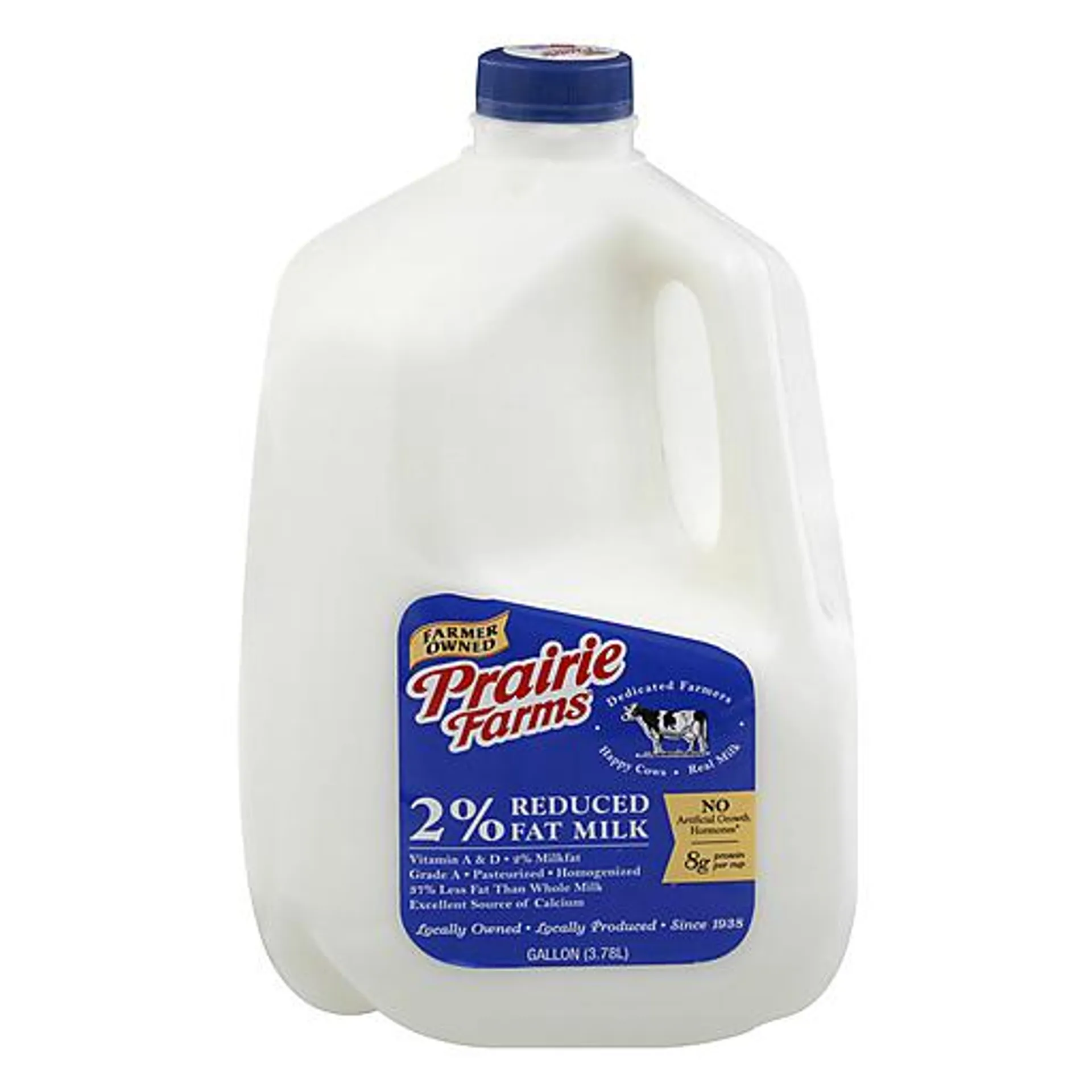 Prairie Farms Milk, 2% Reduced Fat, Vitamin A & D 1 gal