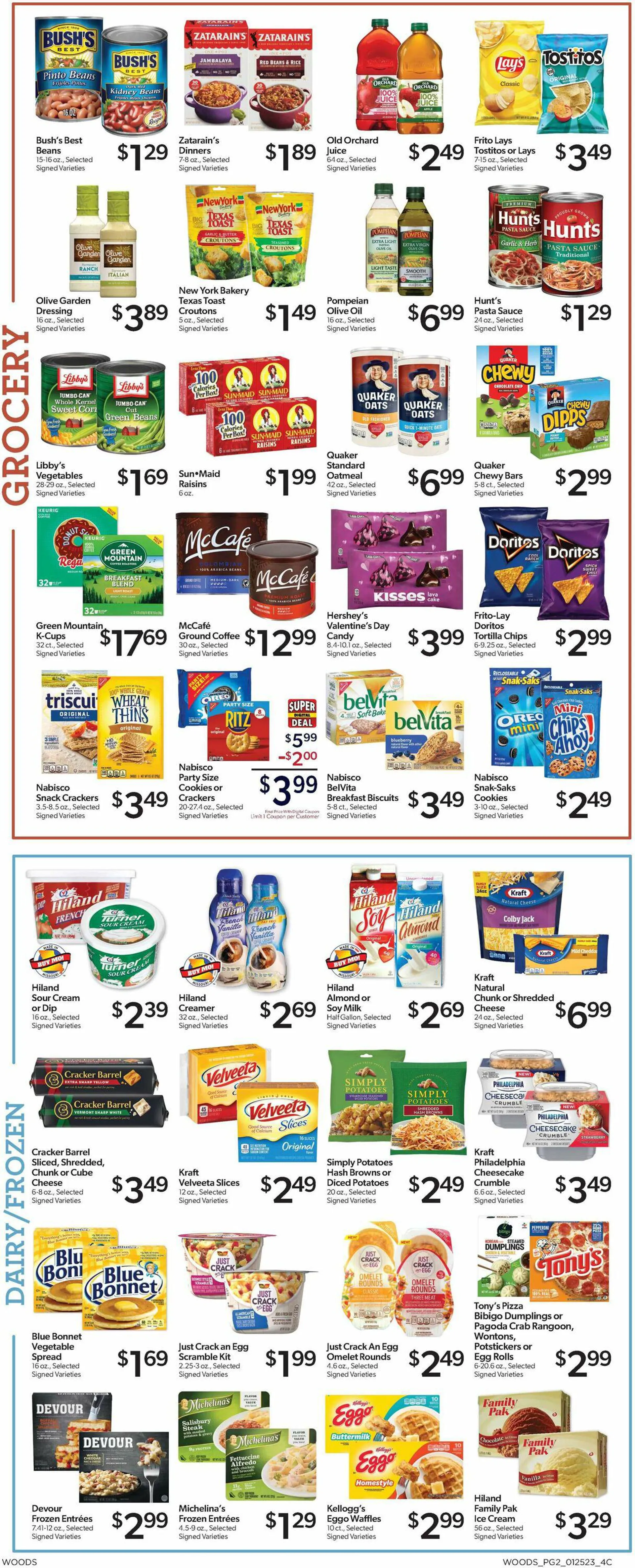 Woods Supermarket Current weekly ad - 2