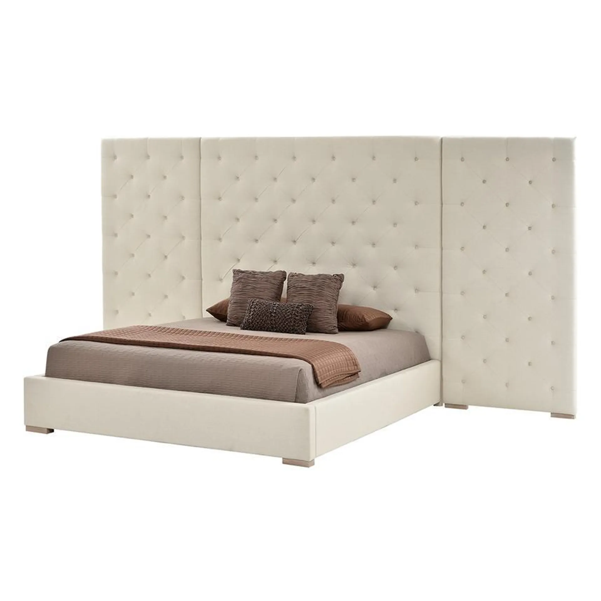 Modern Universe King Platform Bed w/Side Panels