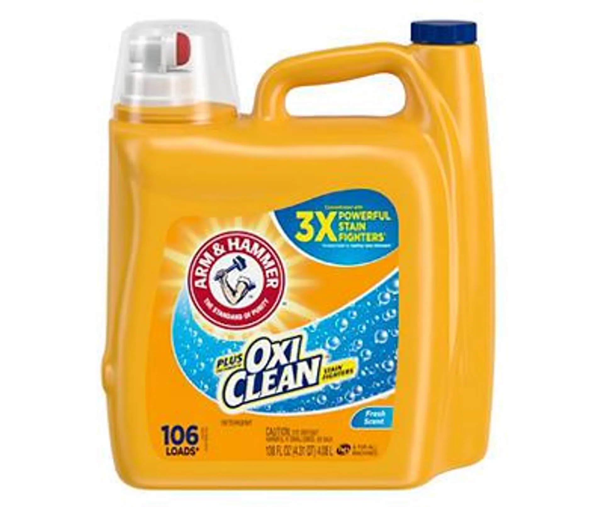 Fresh Scent Laundry Detergent With OxiClean, 138 Oz.