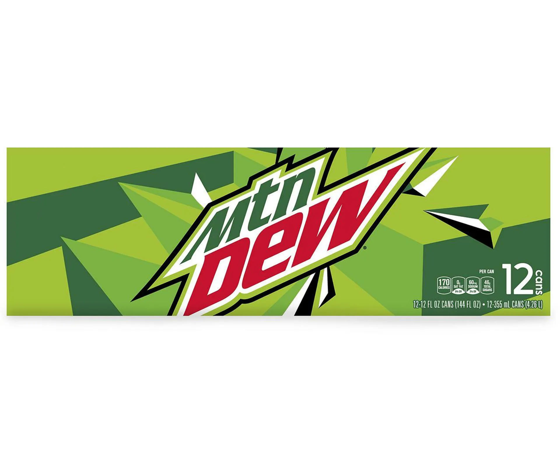 Mtn Dew Soda Citrus 12 Fl Oz 12 Count