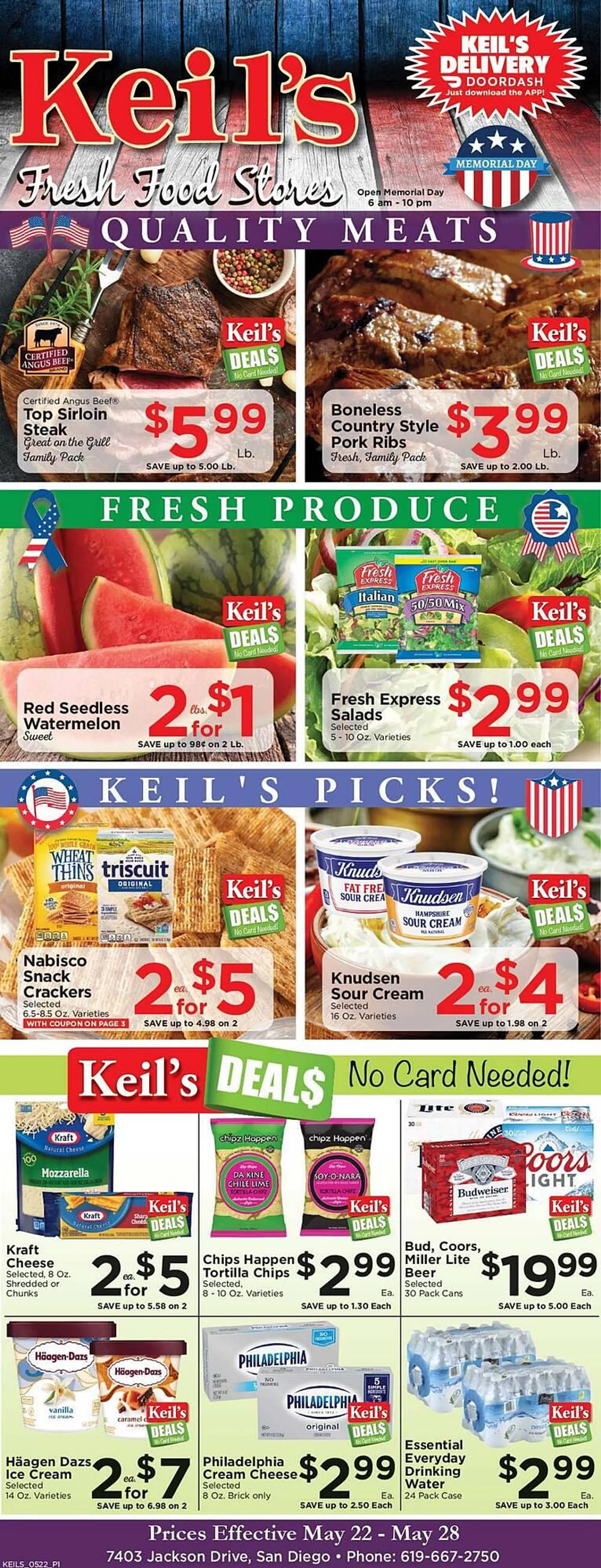 Keils Fresh Food Stores Weekly Ad - 1