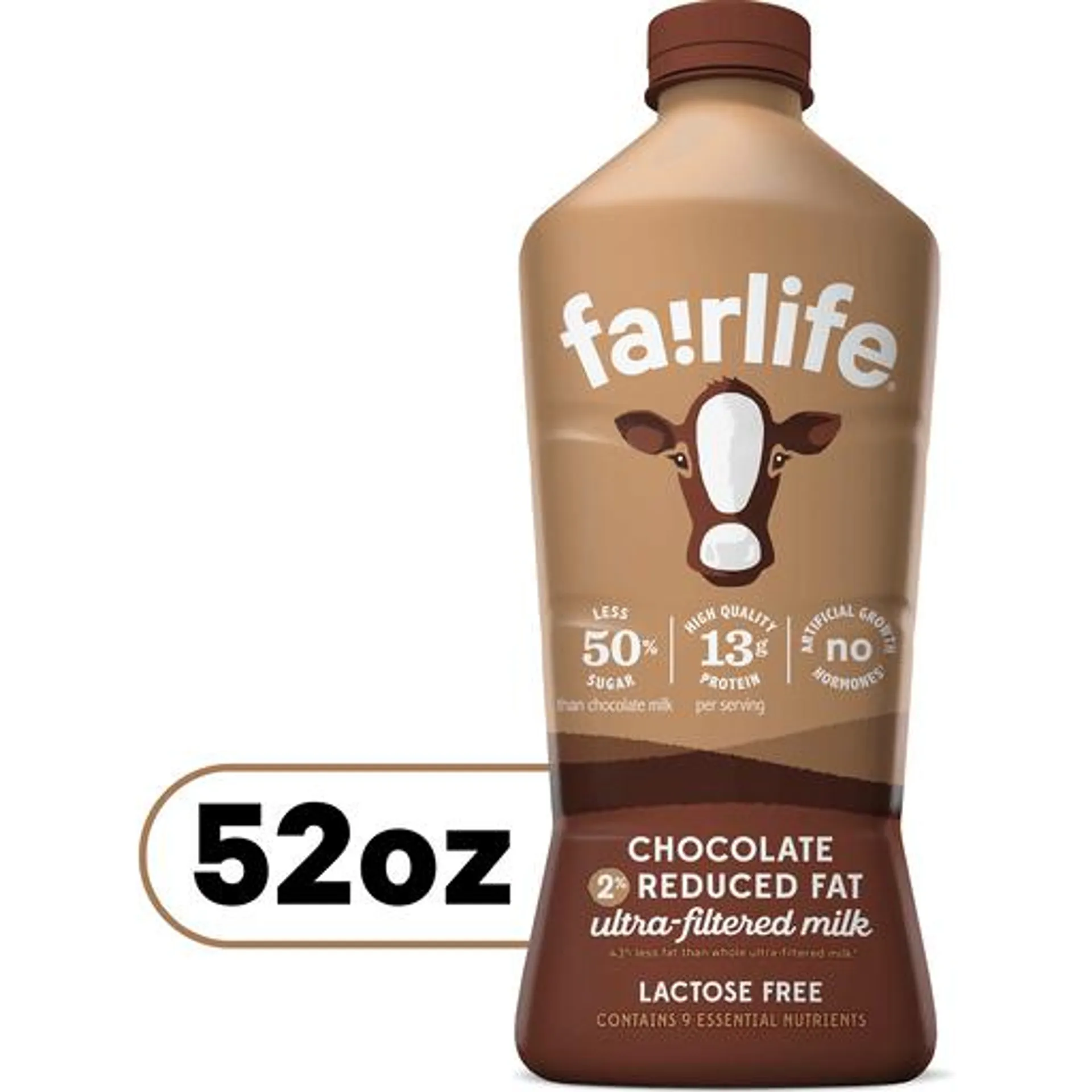 Fairlife 2% Low Fat Ultra-Filtered Chocolate Milk 52 fl oz jug