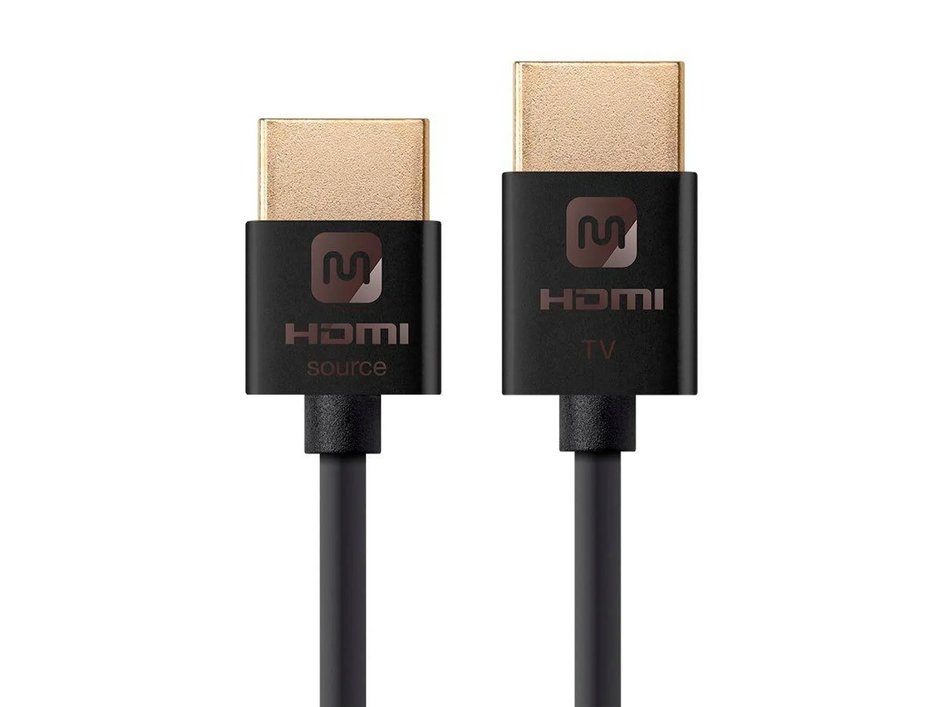 Monoprice 4K High Speed Slim HDMI Cable - 4K60Hz, 18Gbps, HDR, Active, 6ft, Black