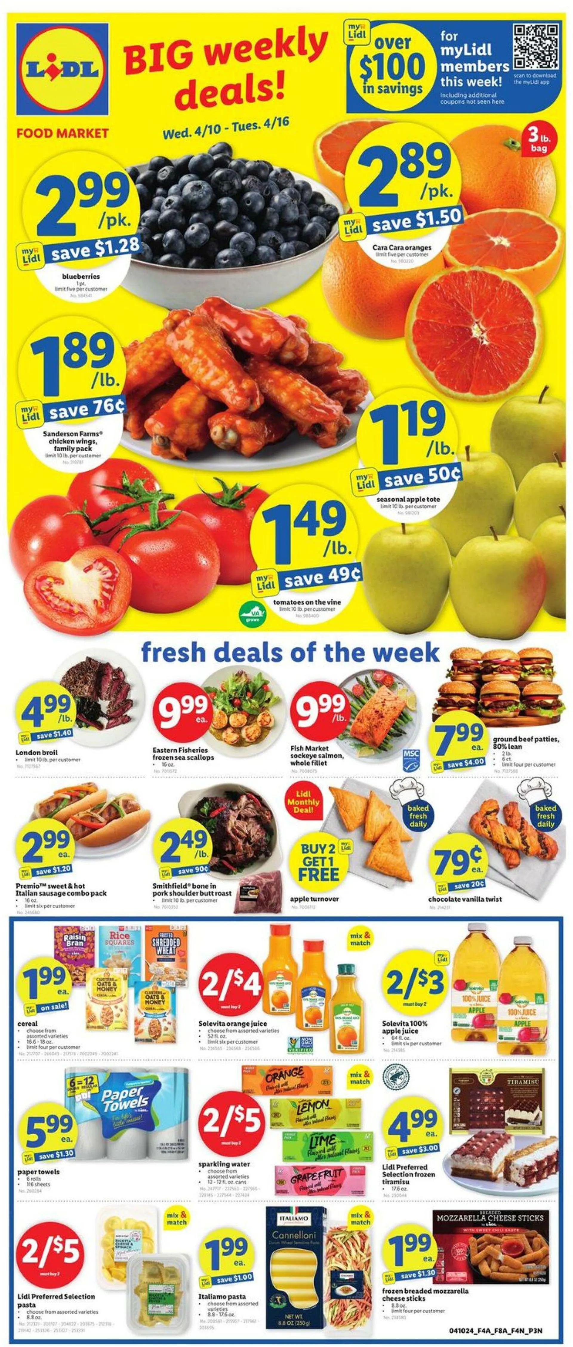 Weekly ad Lidl Current weekly ad from April 10 to April 16 2024 - Page 1