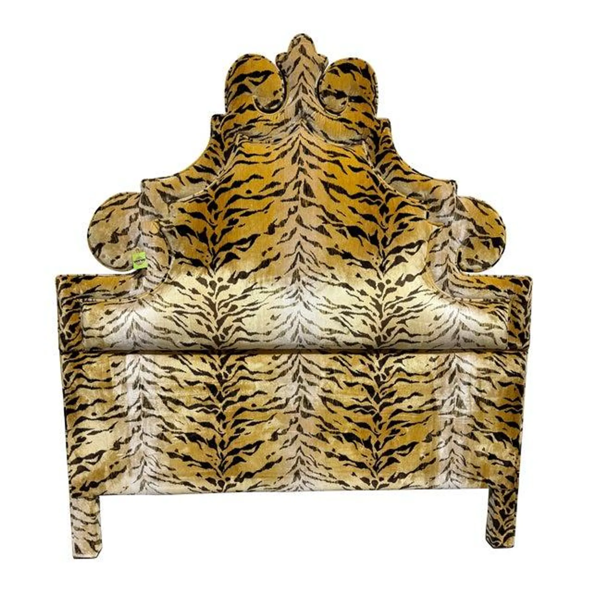 Tiger Velvet Upholstered Head Board