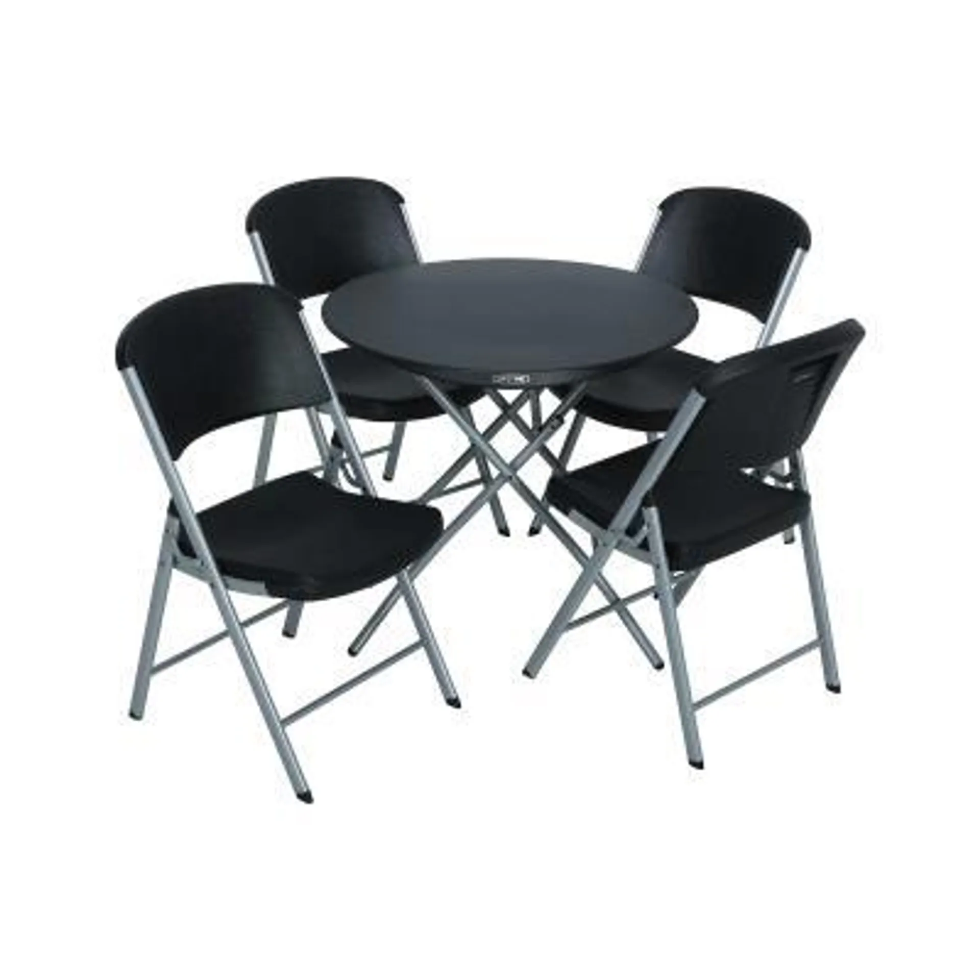 Lifetime 33-Inch Round Personal Table and (4) Chairs Combo