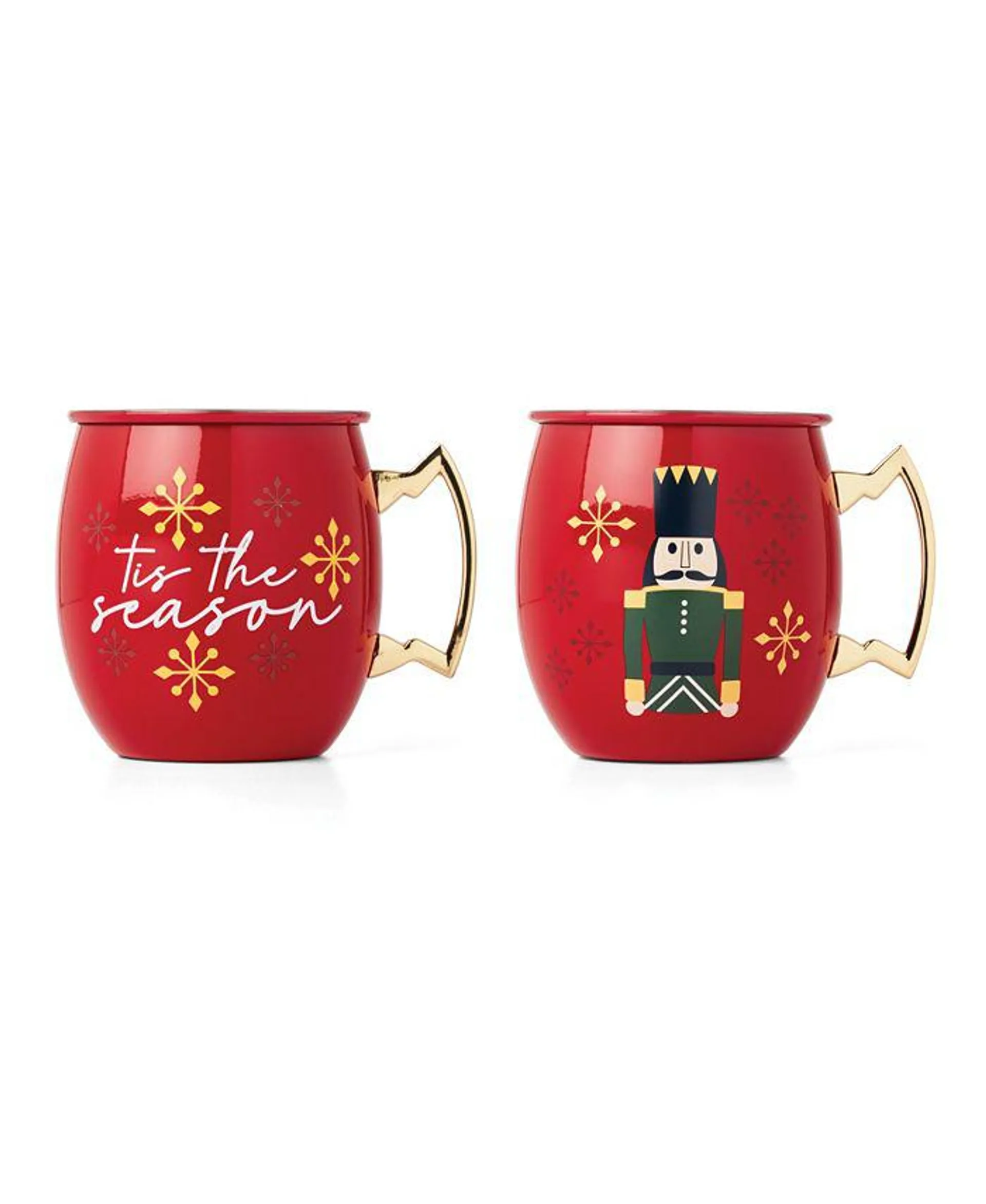 20 Oz Nutcracker Moscow Mule Mugs, Set of 2