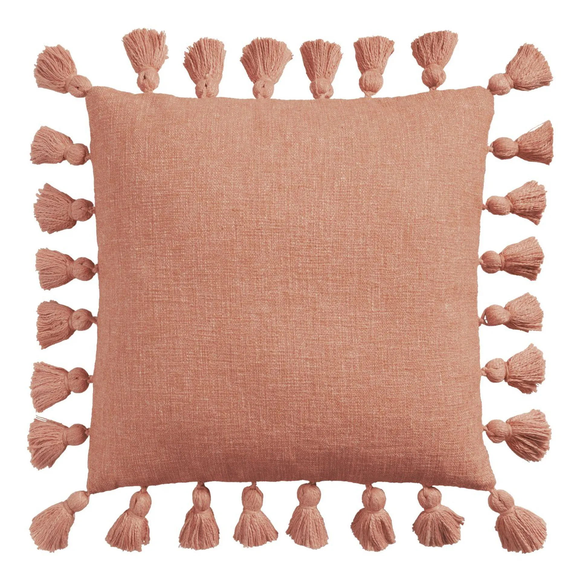 Four Sided Tassel Throw Pillow