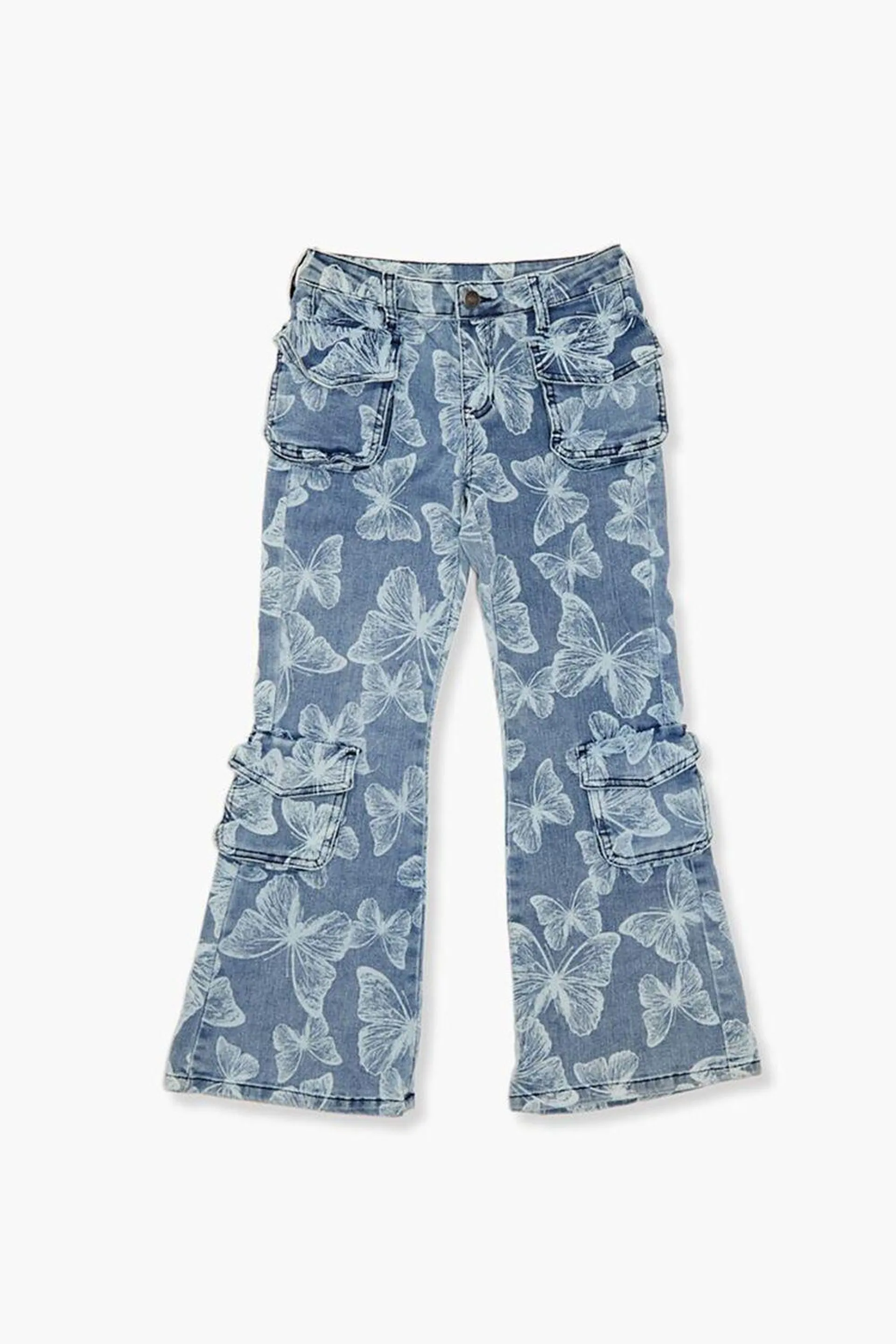 Girls Butterfly Cargo Jeans (Kids)