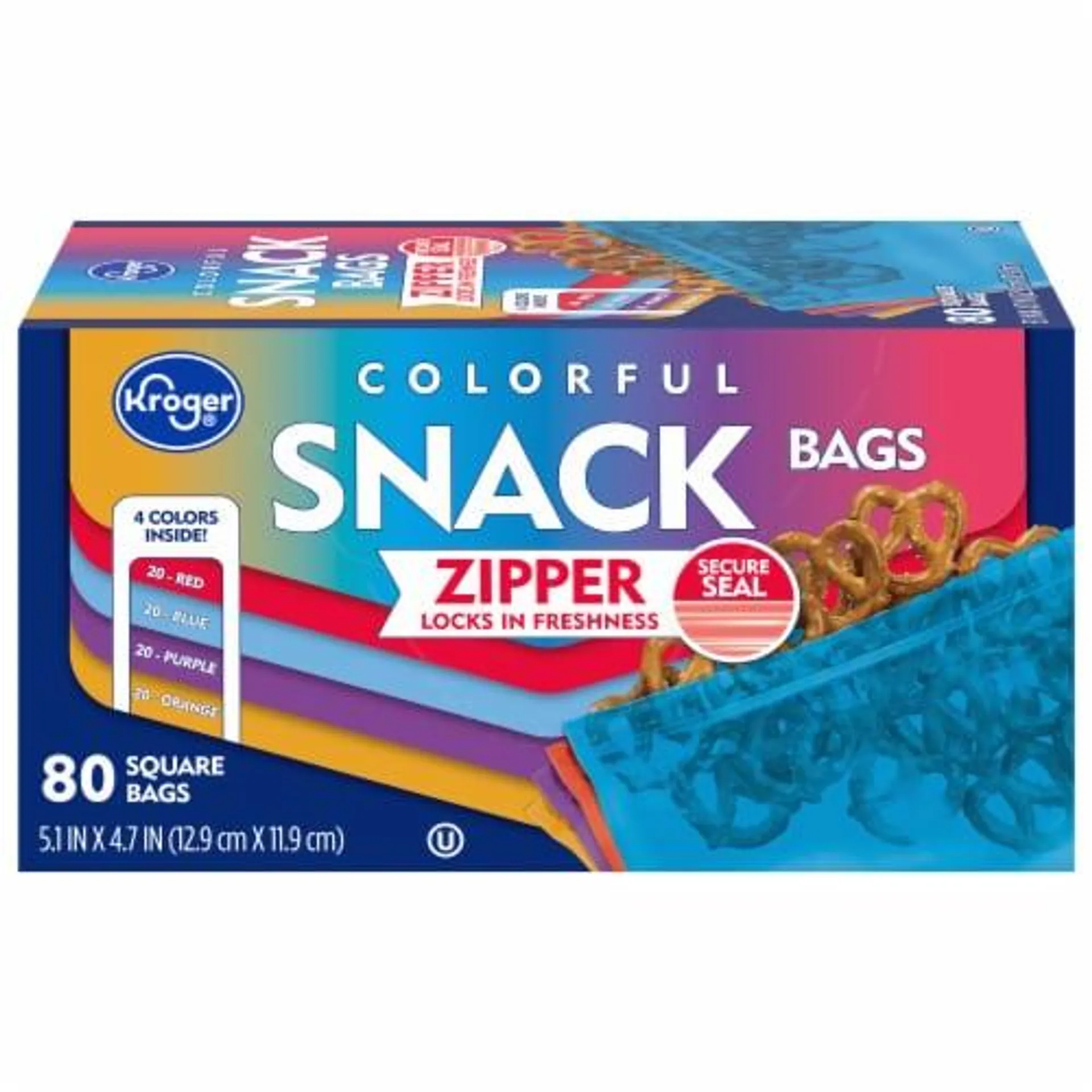 Kroger® Colored Snack Bags