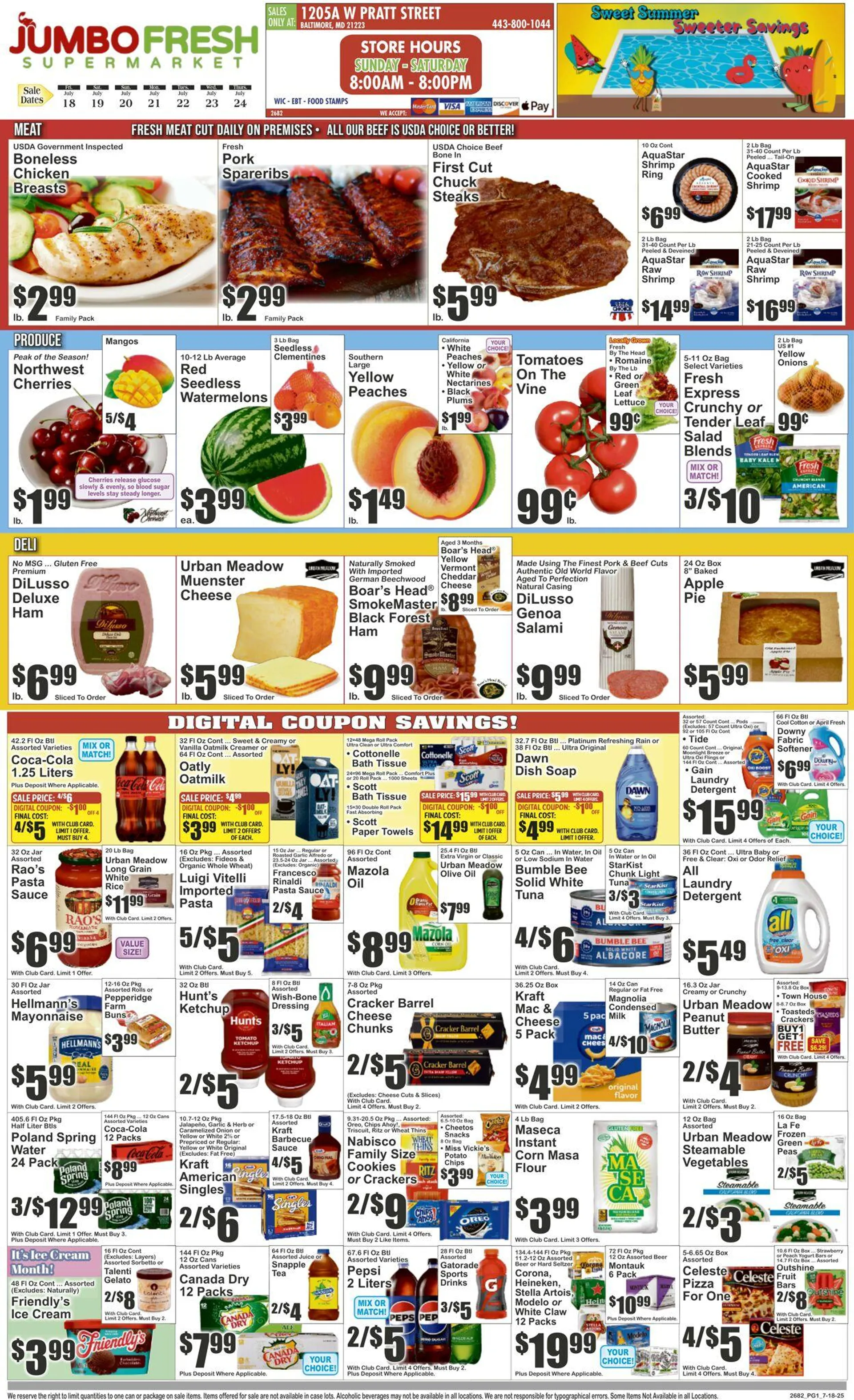 Weekly ad Key Food Current weekly ad from July 18 to July 24 2025 - Page 1