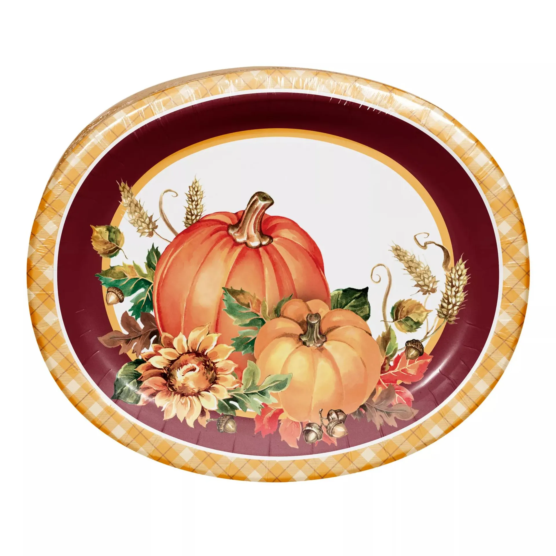 Berkley Jensen 'Thanks For The Harvest' Oval Platters, 60 ct.