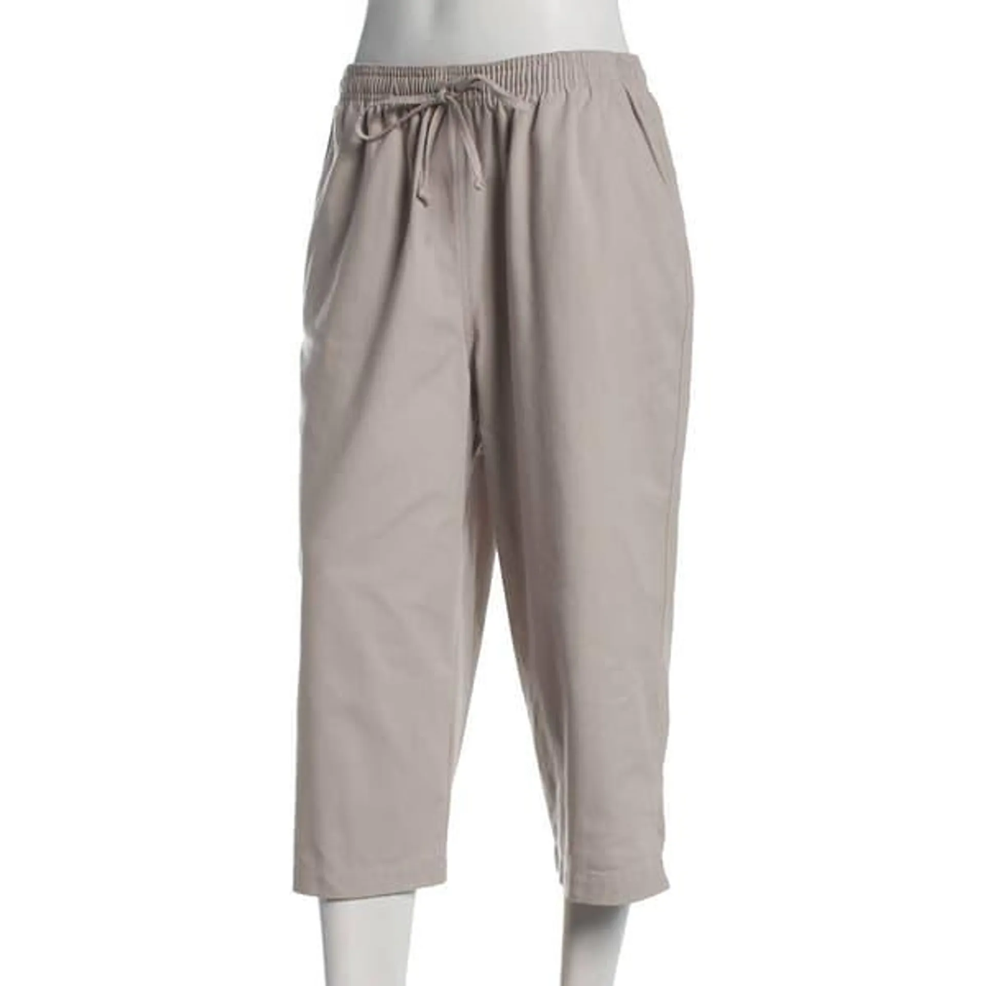 Petite Hasting & Smith Drawcord Tie Pull-On Capris